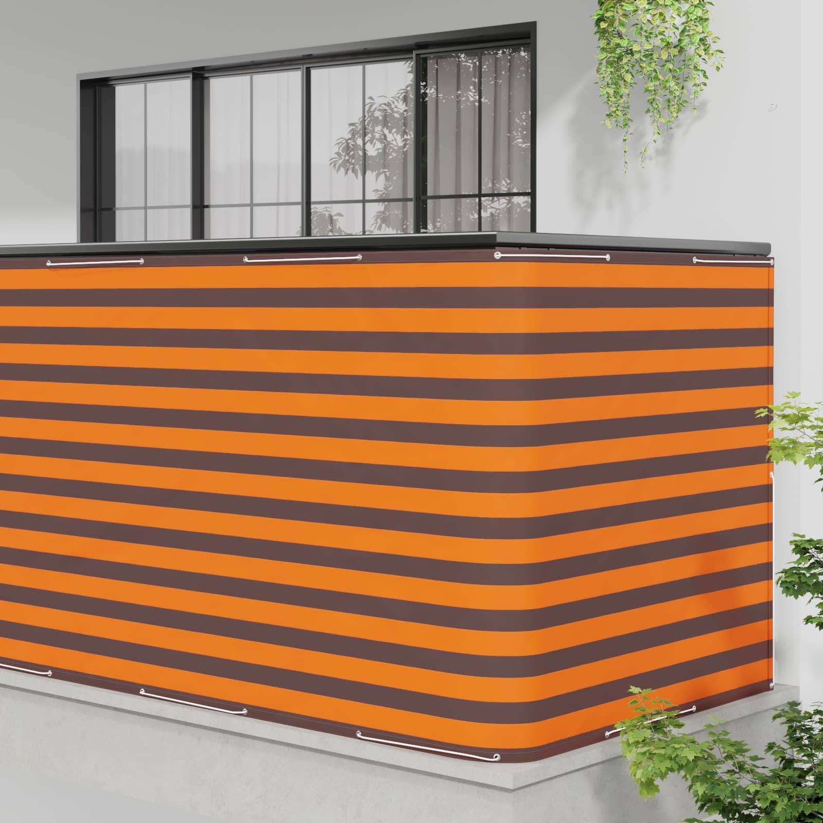 vidaXL Balkon Sichtschutz 150 x 800 cm Stoff mit PU-Beschichtung