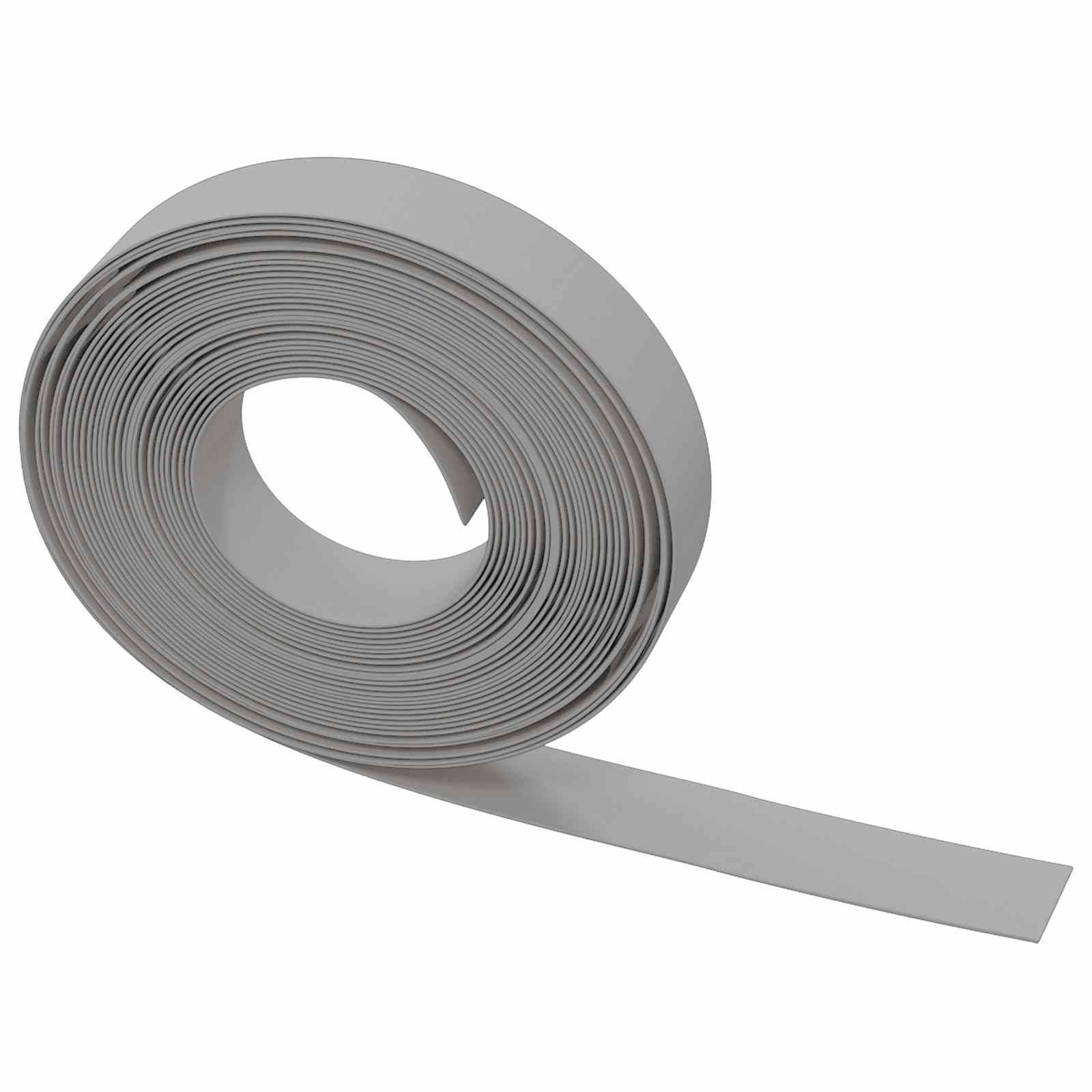 vidaXL Gartenumrandung 25 m 10 cm PE Grau