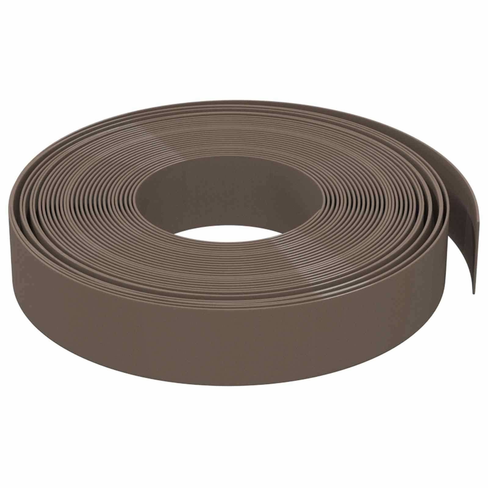 vidaXL Gartenumrandung 25 m 10 cm PE Braun