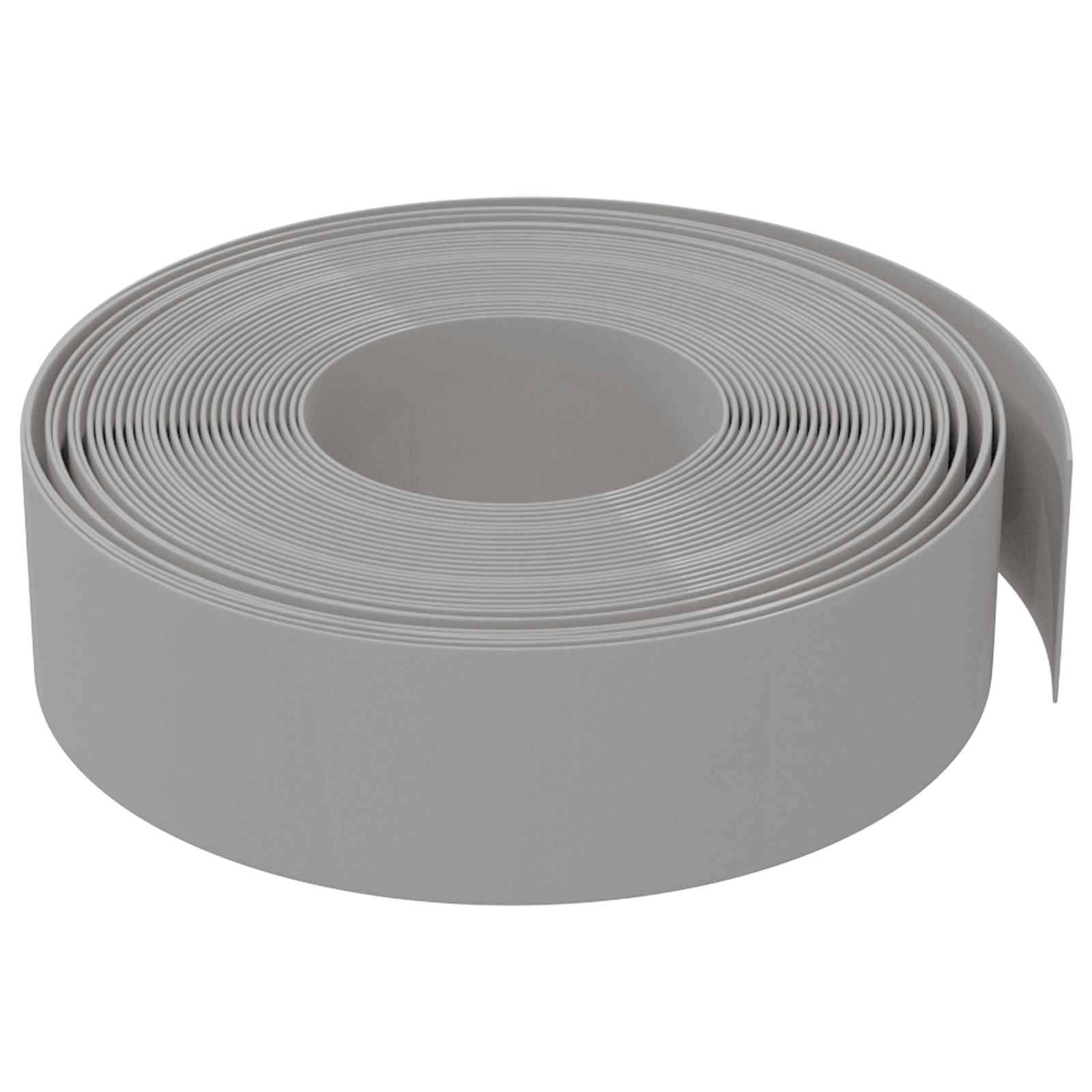 vidaXL Gartenumrandung 25 m 15 cm PE Grau