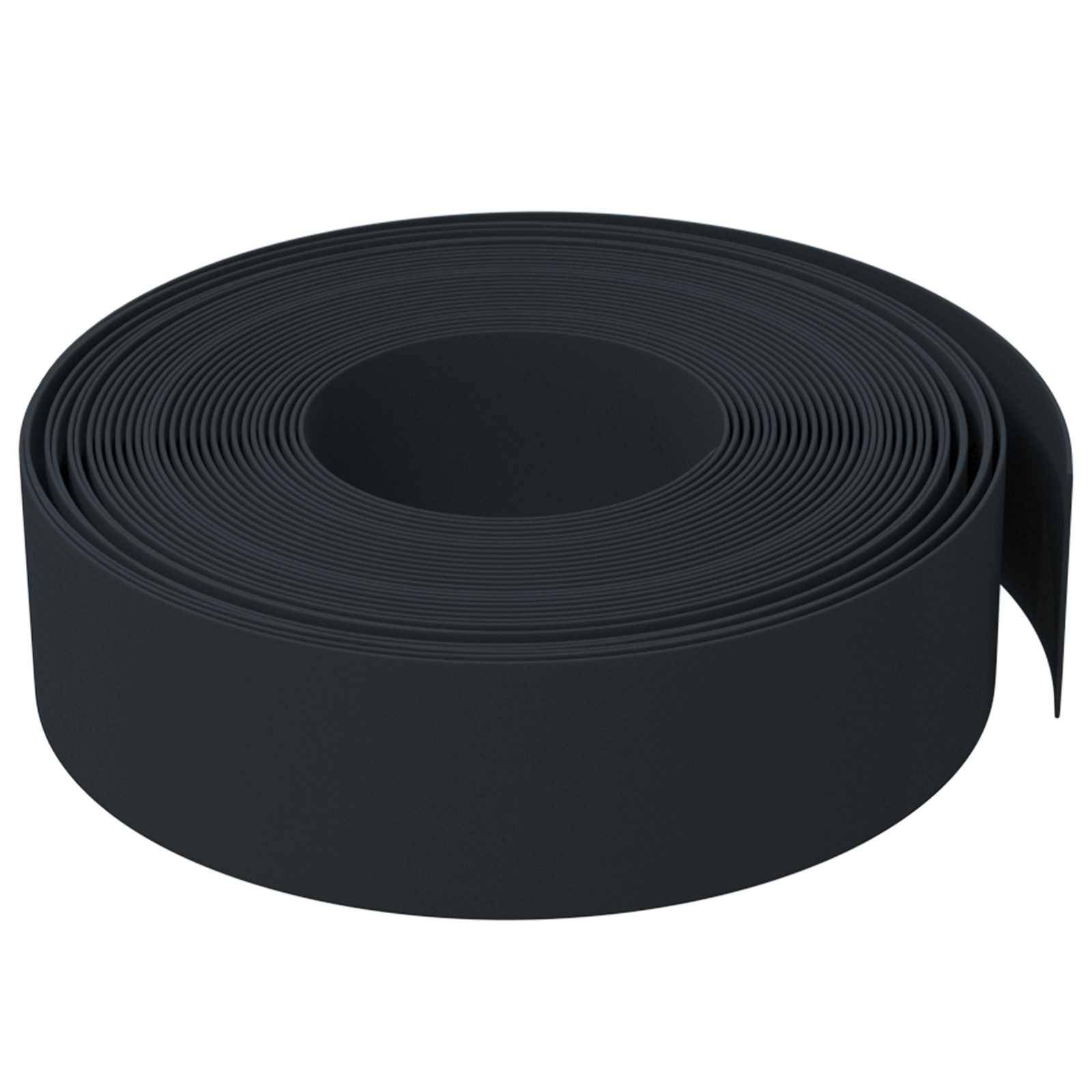 vidaXL Gartenumrandung 25 m 15 cm PE Schwarz