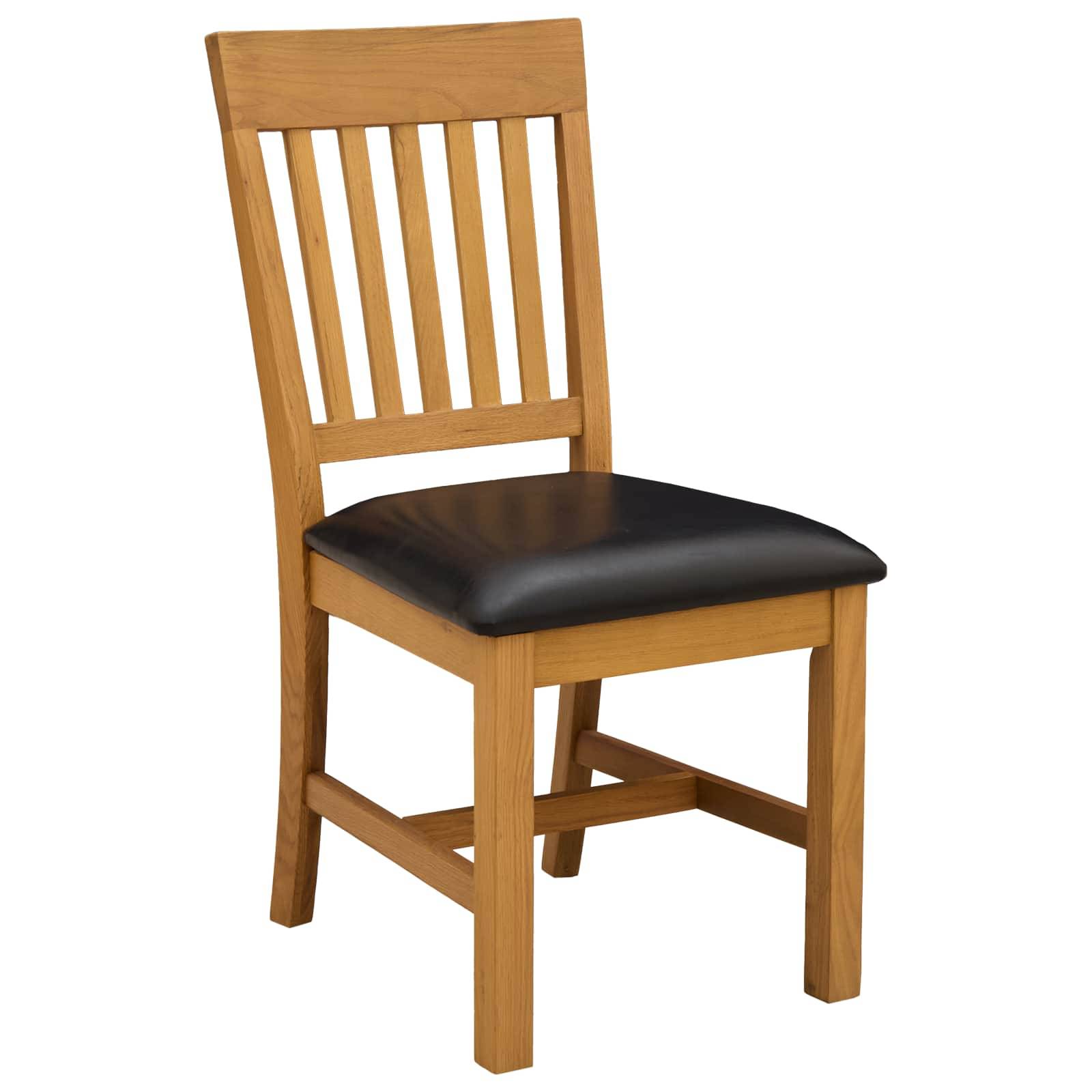vidaXL Essgruppe 7 stk. Schwarz Massivholz Eiche