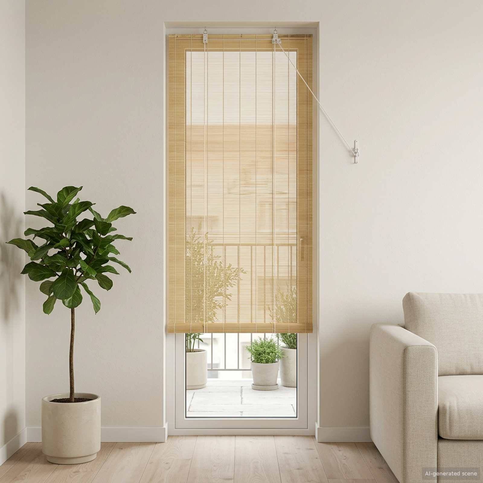 vidaXL Rollo Natur 60 x 220 cm Bambus