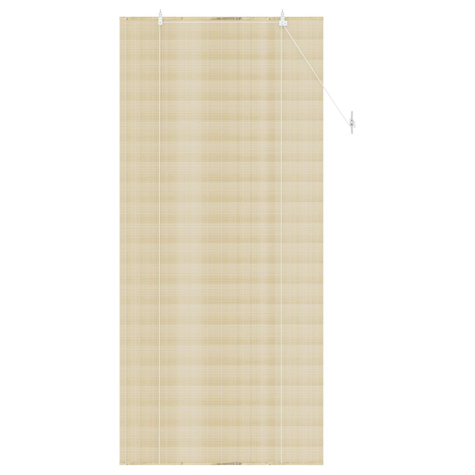 vidaXL Rollo Natur 90 x 220 cm Bambus