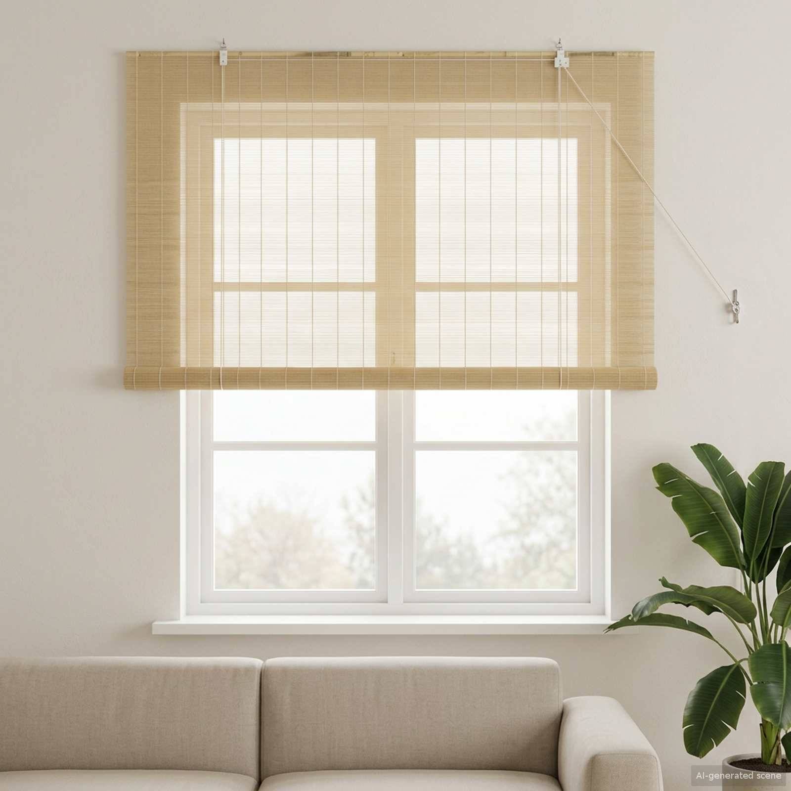 vidaXL Rollo Natur 130 x 160 cm Bambus
