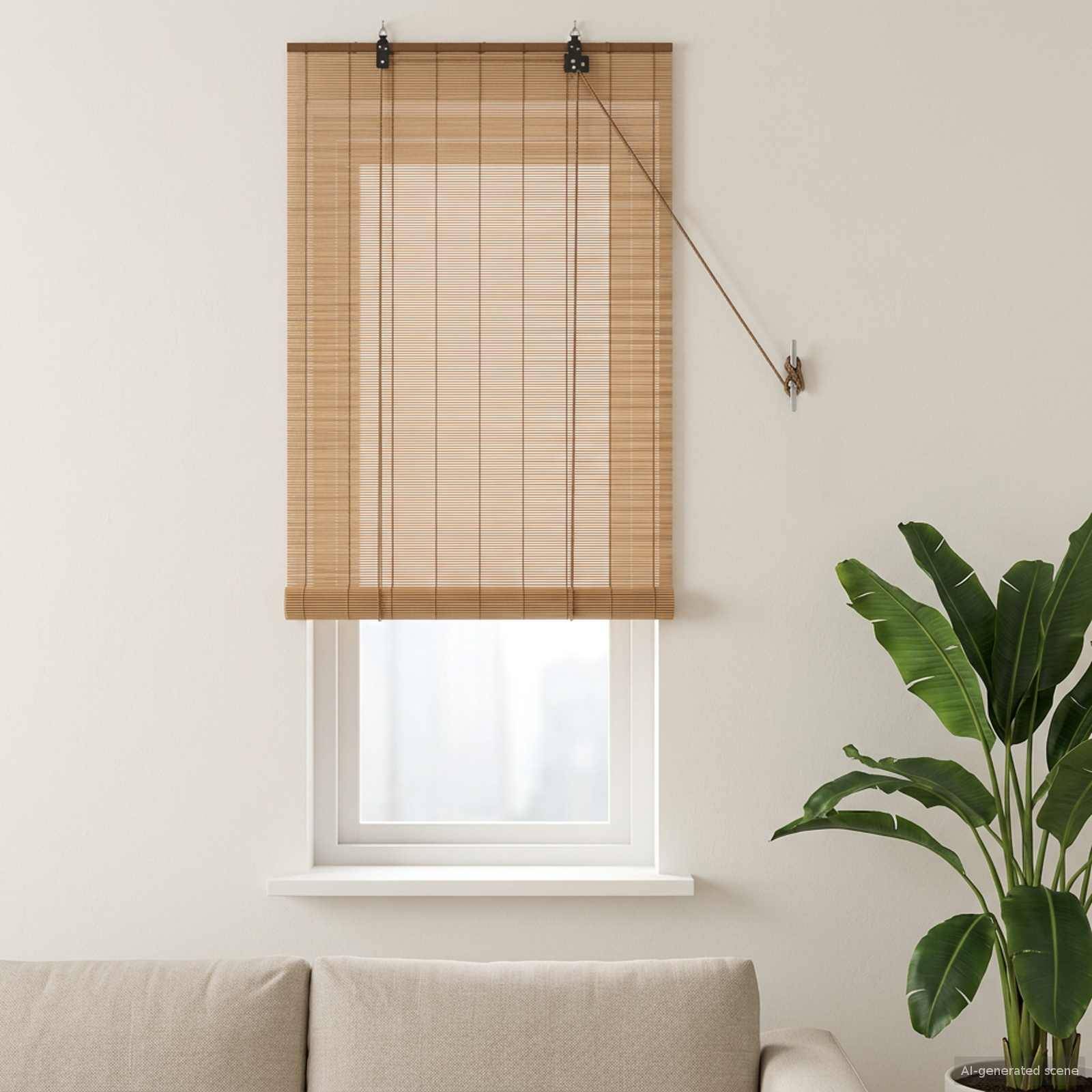 vidaXL Rollo Braun 60 x 160 cm Bambus