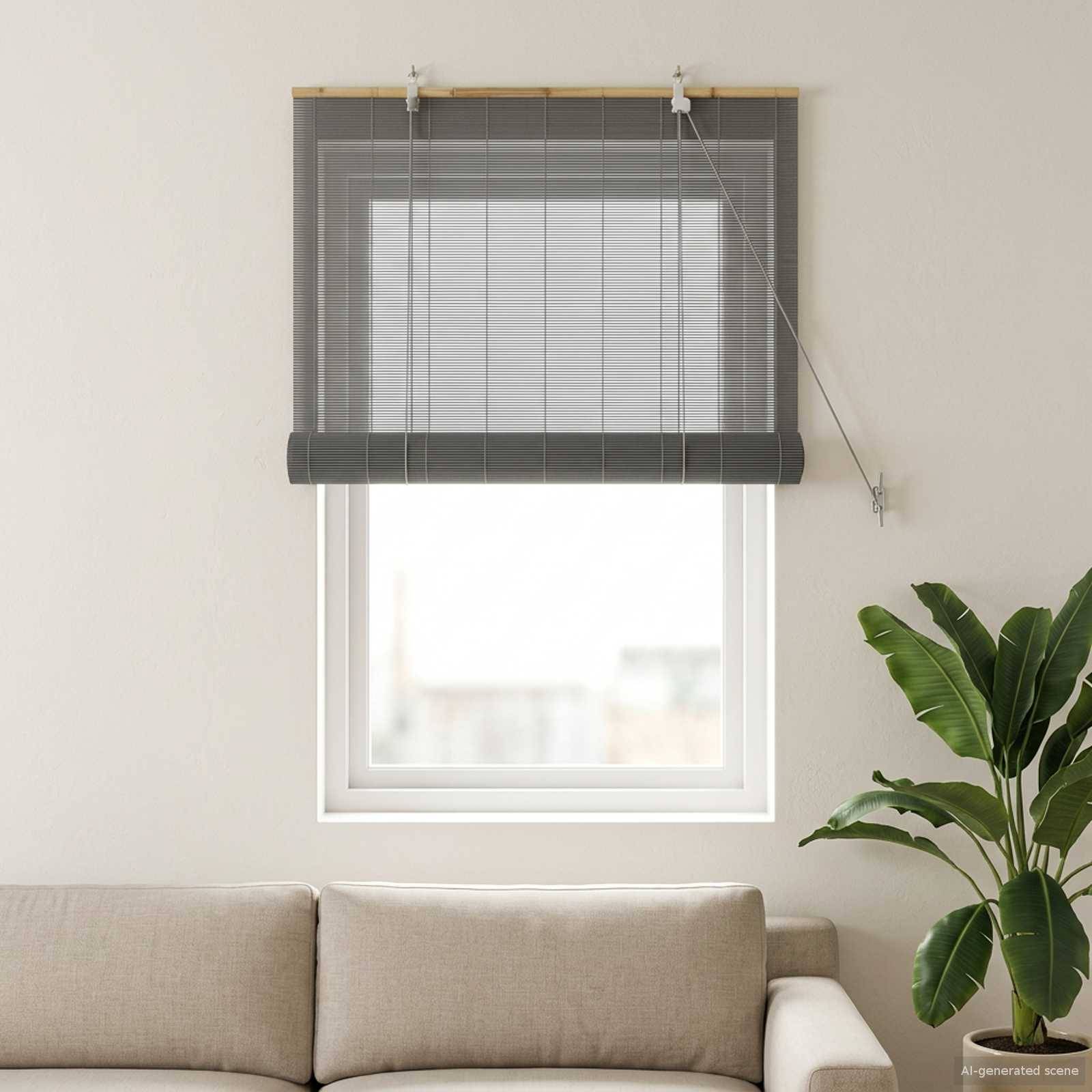 vidaXL Rollo Grau 40 x 160 cm Bambus
