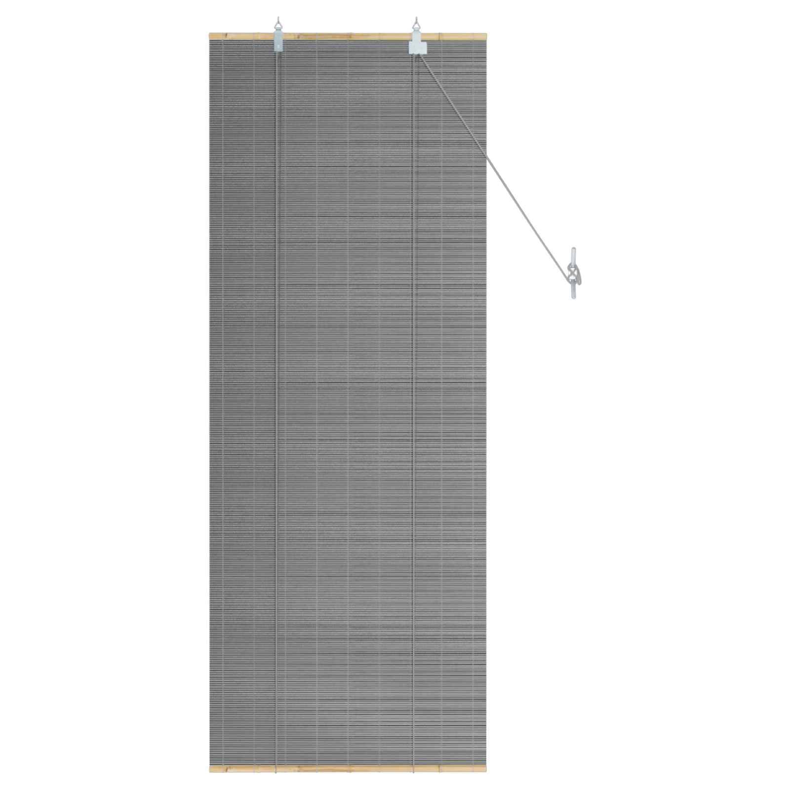 vidaXL Rollo Grau 40 x 160 cm Bambus
