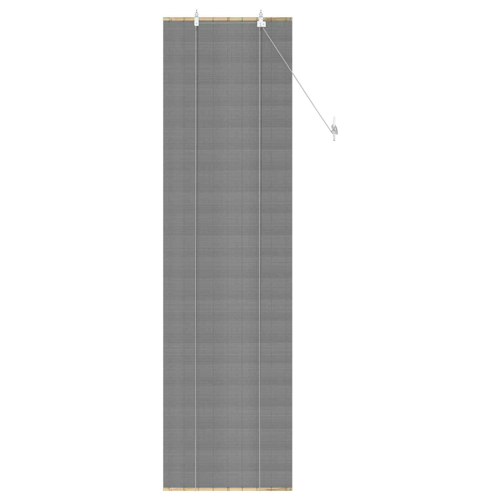 vidaXL Rollo Grau 40 x 220 cm Bambus