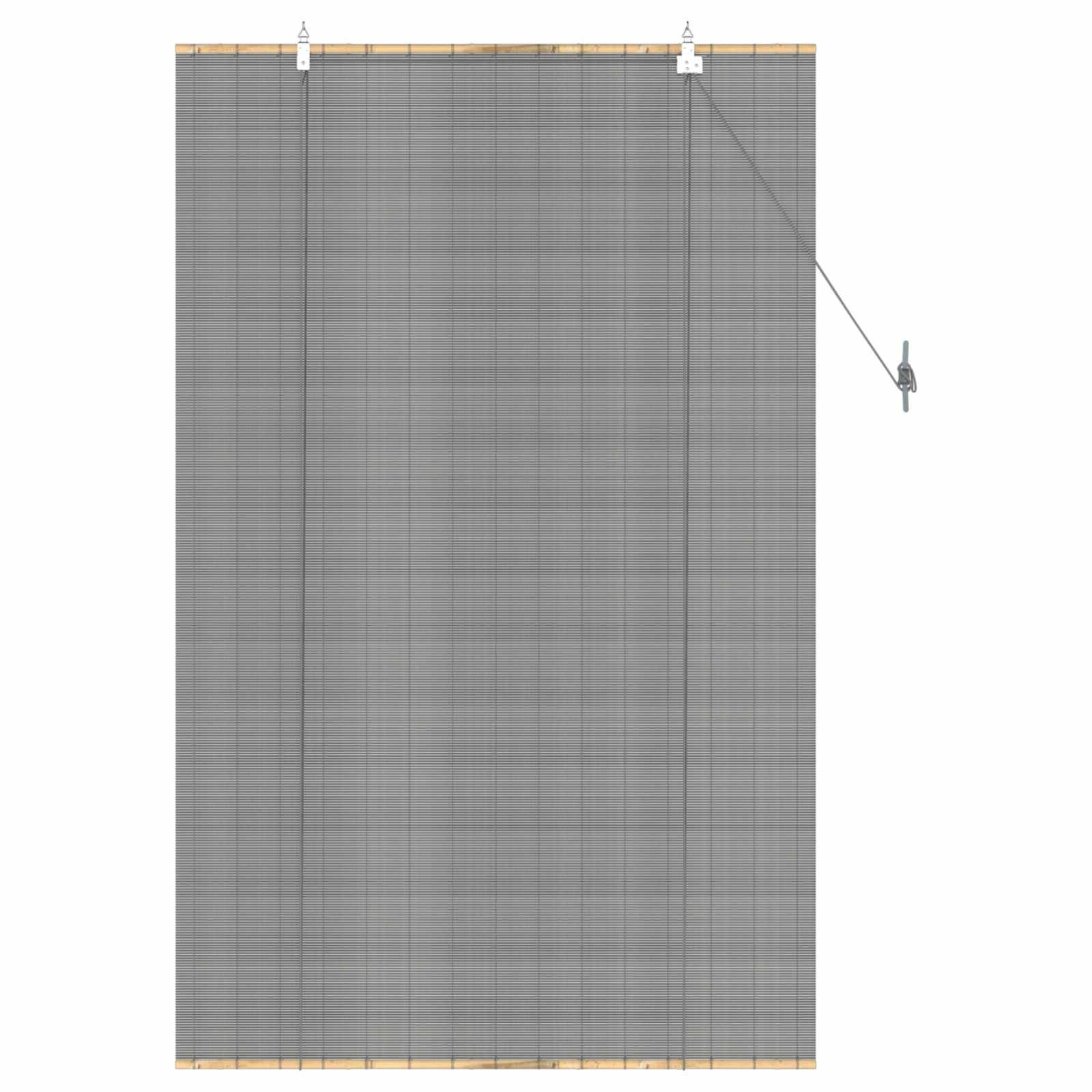 vidaXL Rollo Grau 80 x 160 cm Bambus