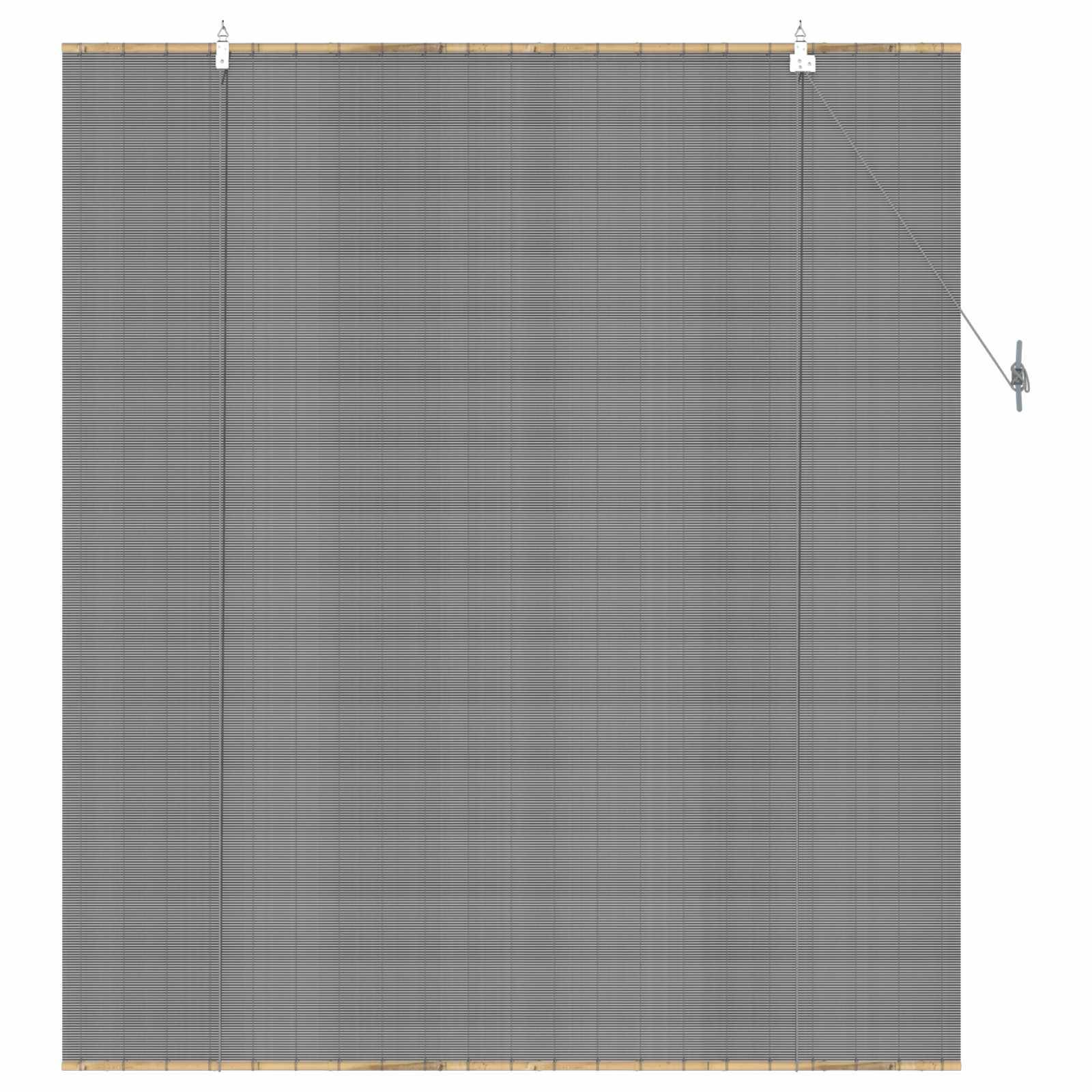 vidaXL Rollo Grau 120 x 160 cm Bambus