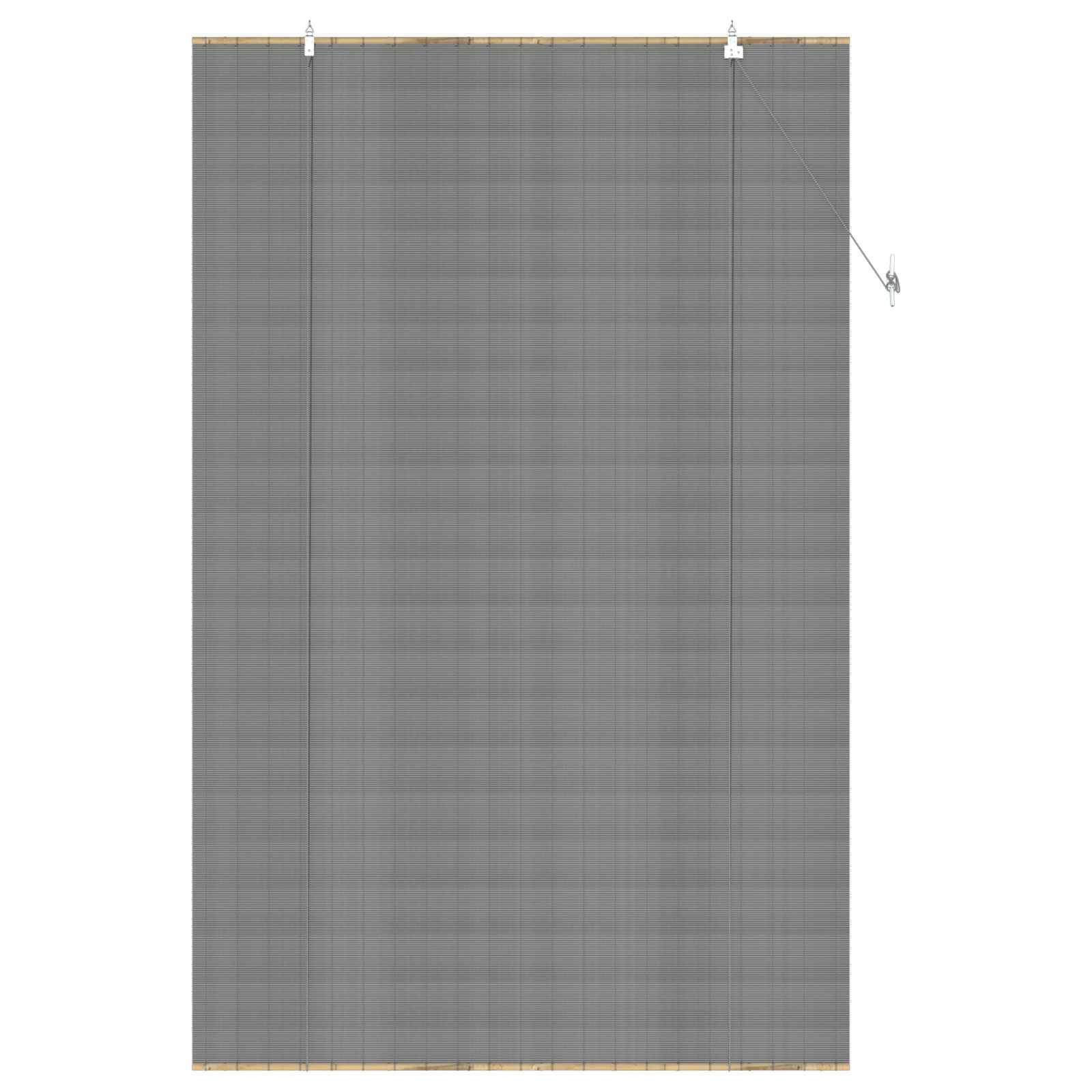 vidaXL Rollo Grau 160 x 220 cm Bambus