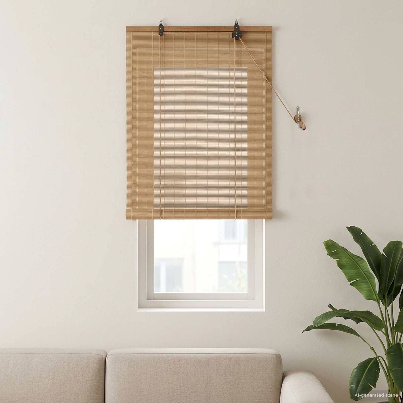 vidaXL Rollo Braun 40 x 160 cm Bambus