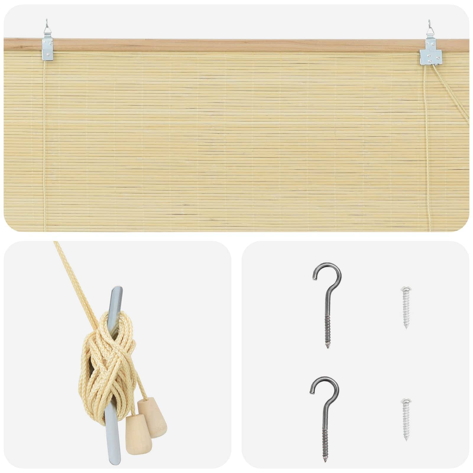 vidaXL Rollo Natur 40 x 160 cm Bambus