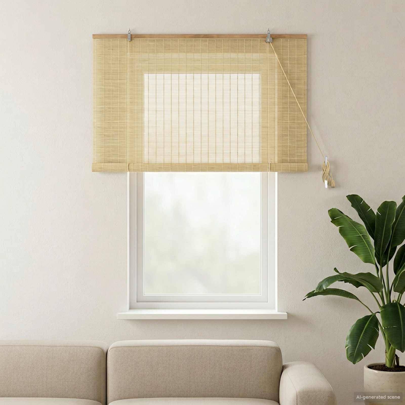 vidaXL Rollo Natur 130 x 160 cm Bambus