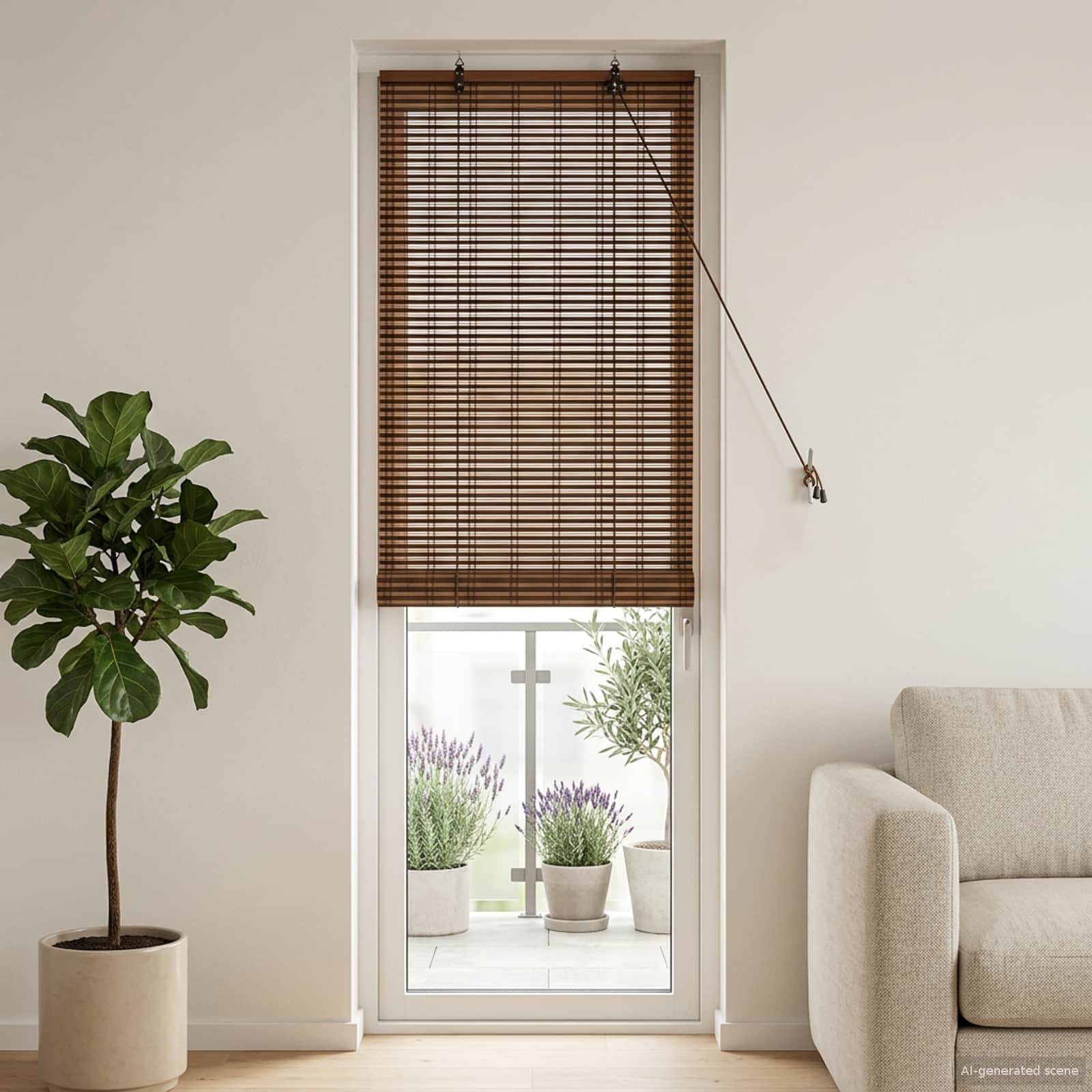 vidaXL Rollo Braun 40 x 220 cm Bambus