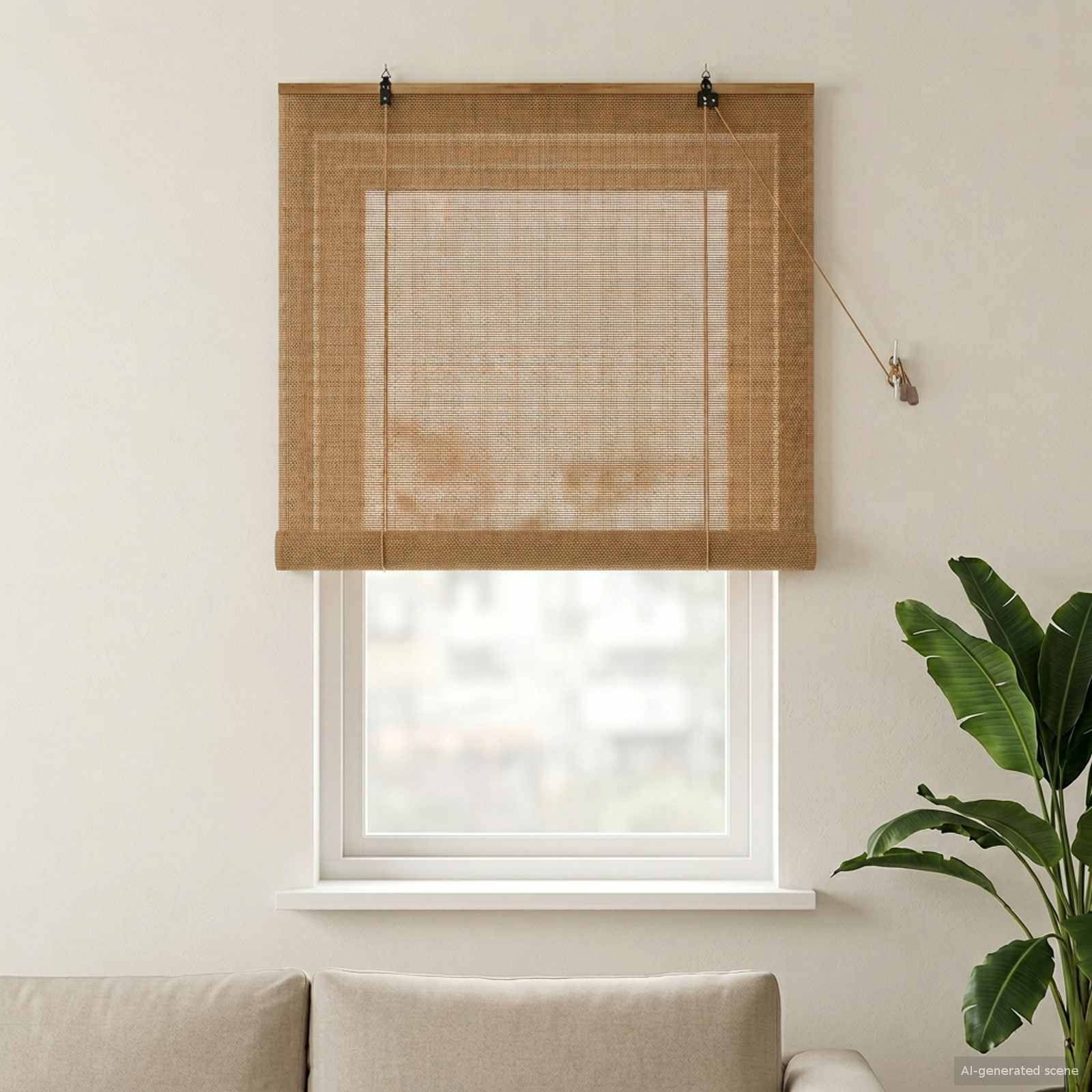 vidaXL Rollo Braun 80 x 160 cm Bambus