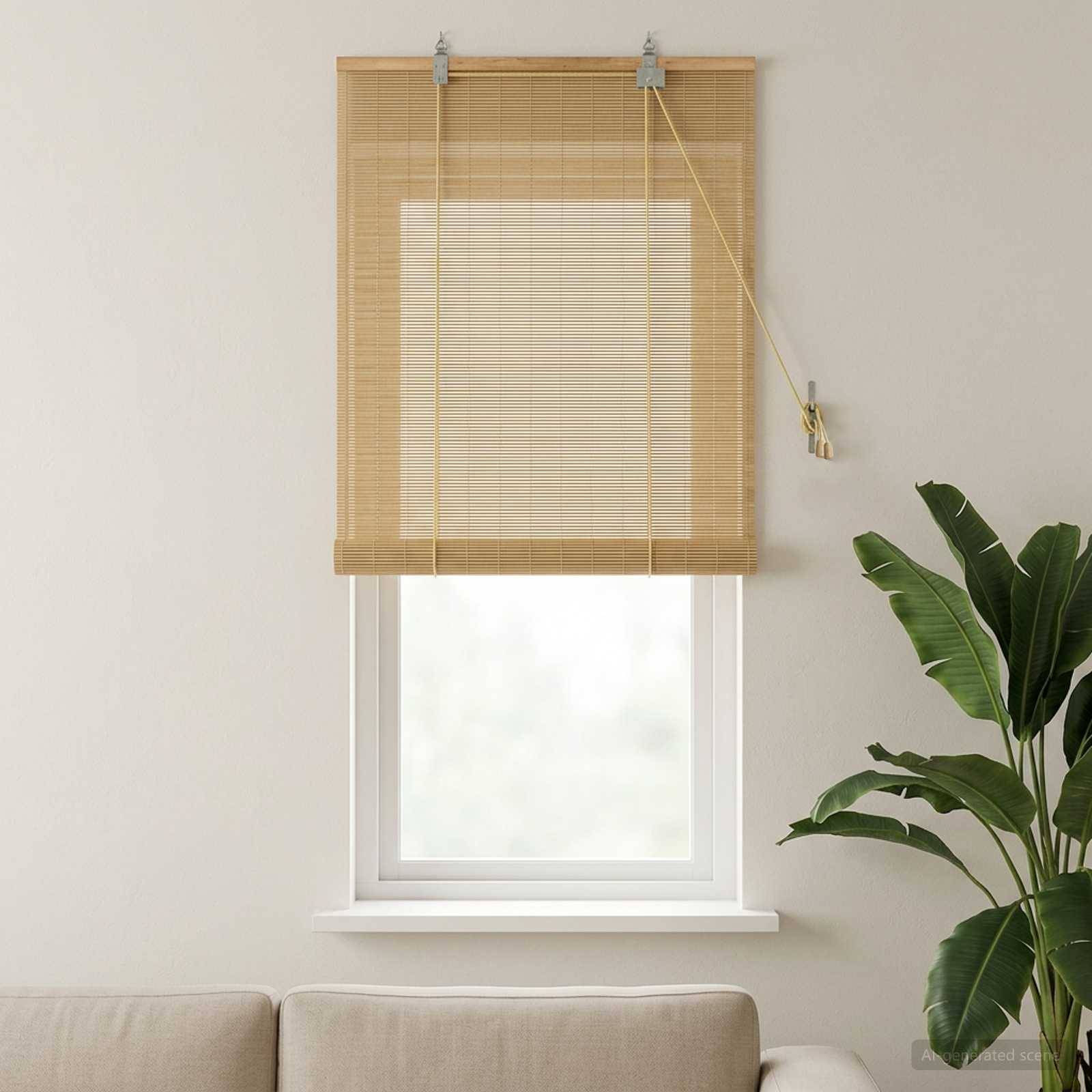 vidaXL Rollo Natur 40 x 160 cm Bambus