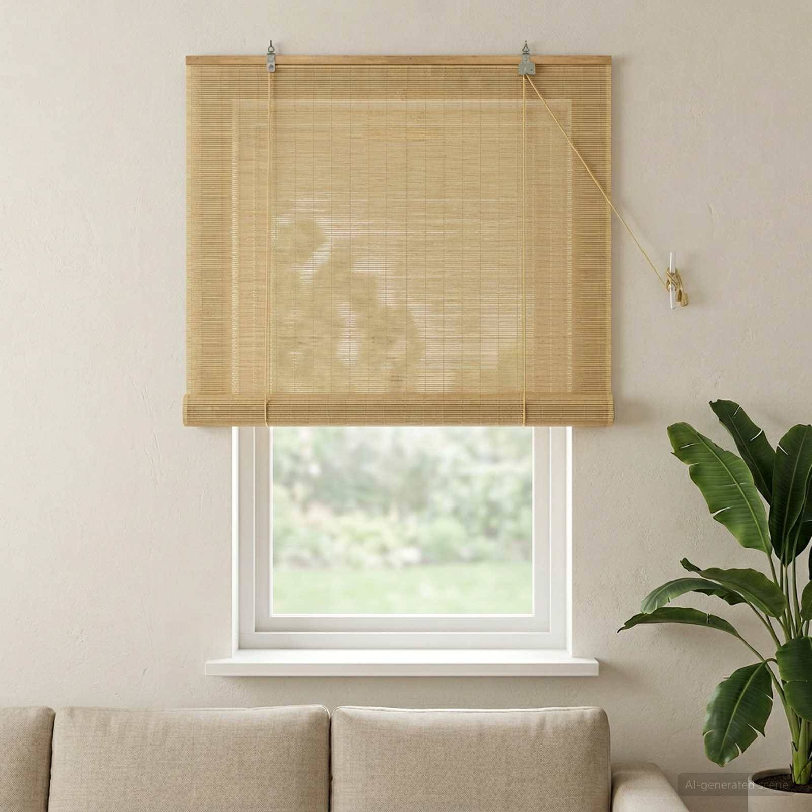vidaXL Rollo Natur 80 x 160 cm Bambus
