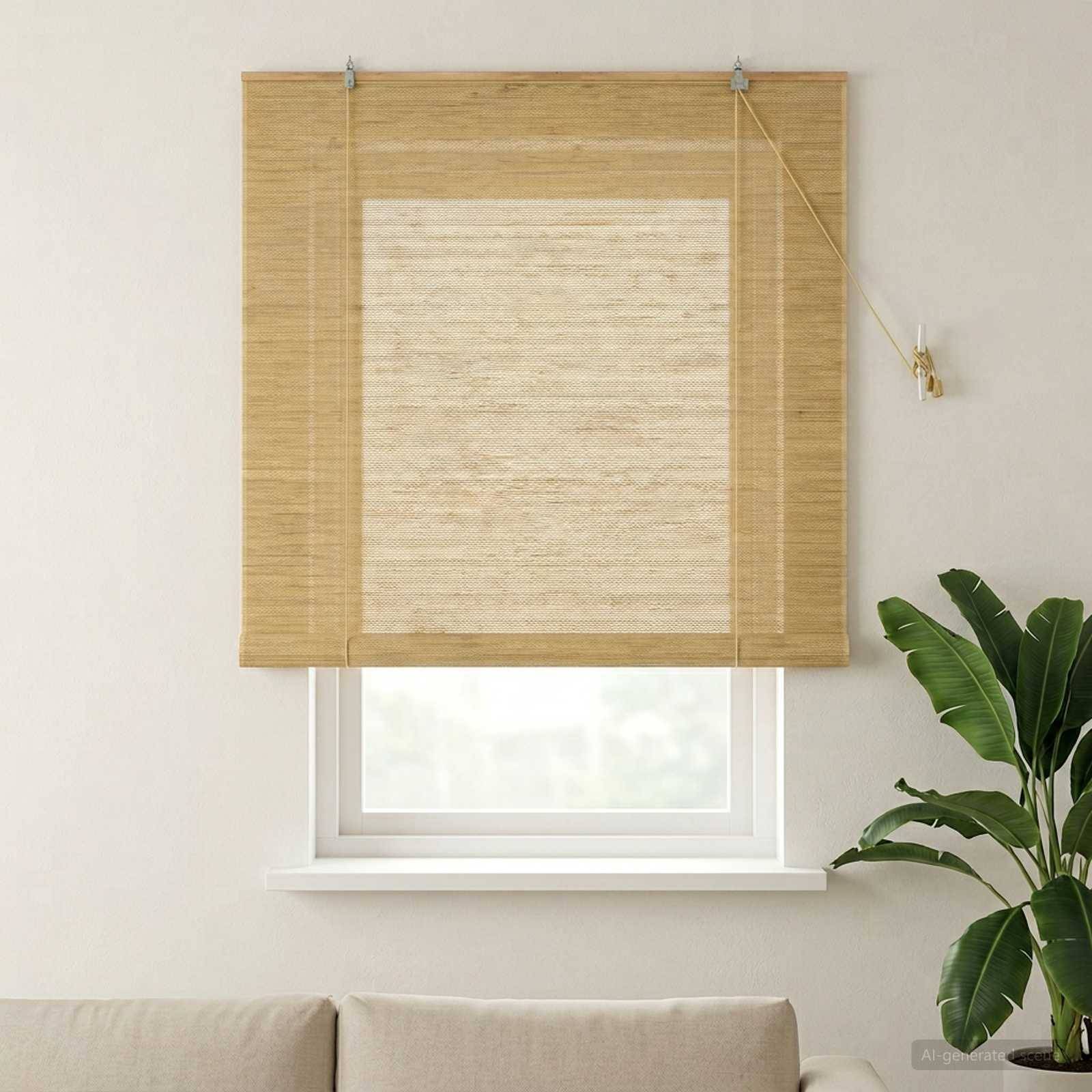 vidaXL Rollo Natur 130 x 160 cm Bambus