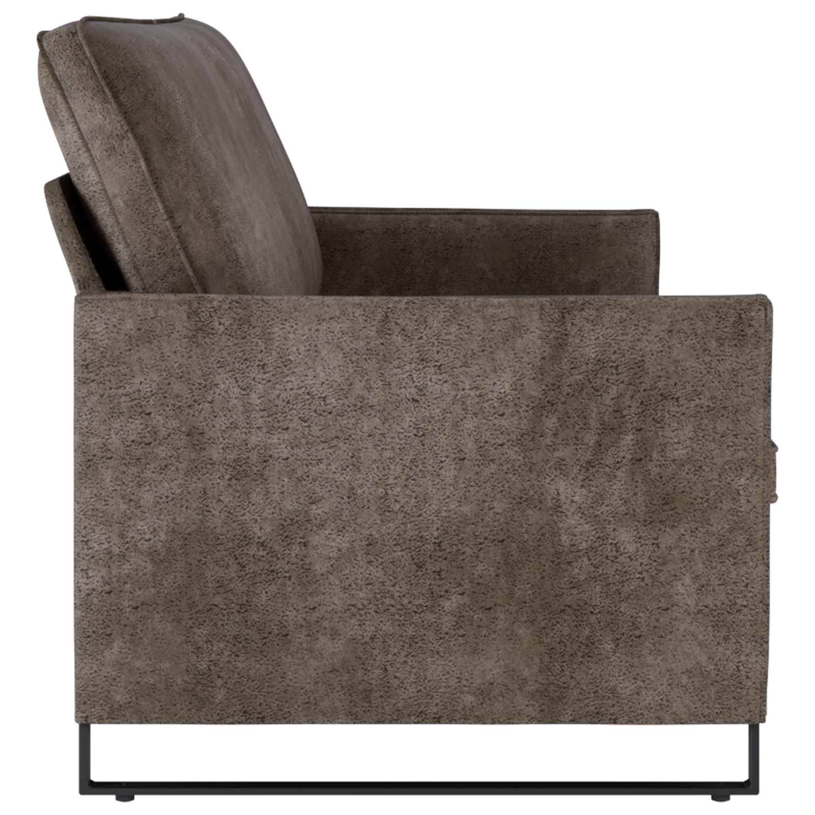 vidaXL 3-Sitzer Sofa Dunkelgrau 190 x 81 x 82 cm Kunstwildleder