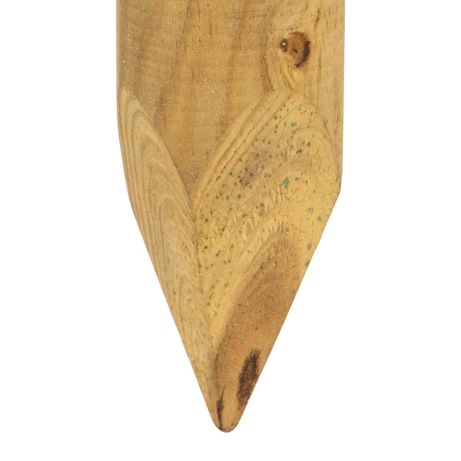 vidaXL Zaunpfosten 5 Stk. Grün 150 cm Massives Kiefernholz