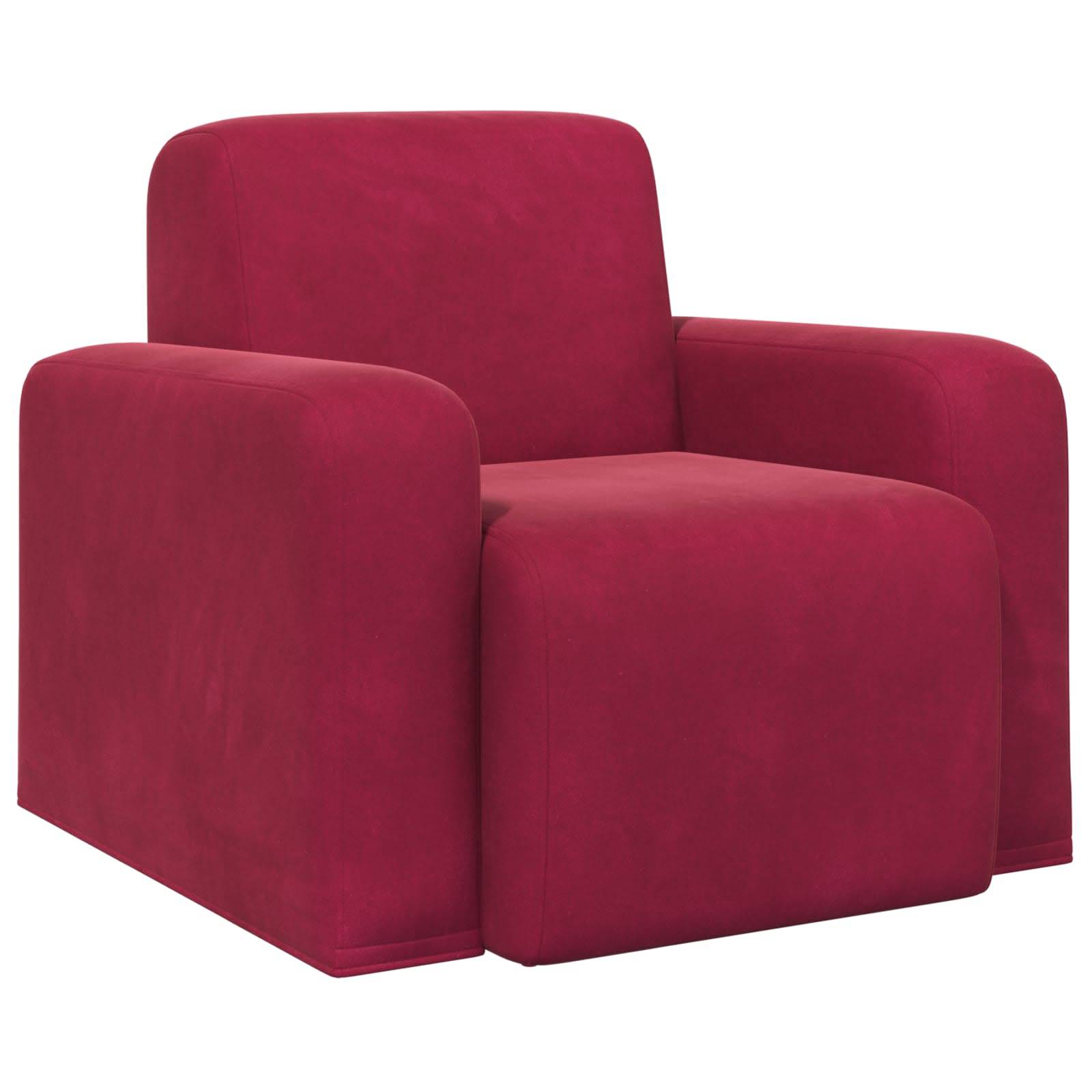 vidaXL Sessel Weinrot Samt (V)