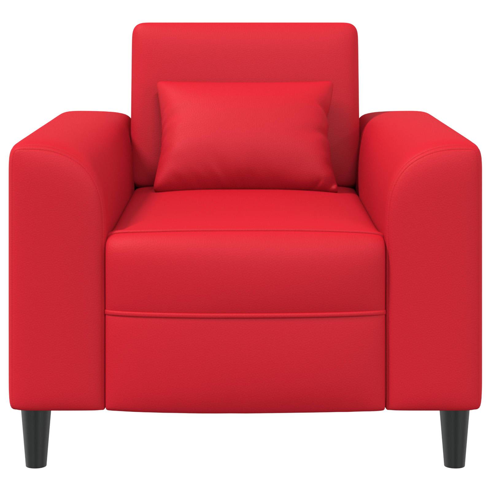 vidaXL Sessel Rot Kunstleder