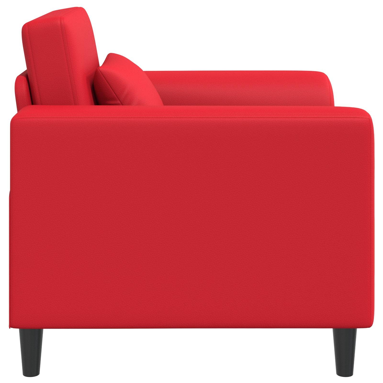 vidaXL Sessel Rot Kunstleder