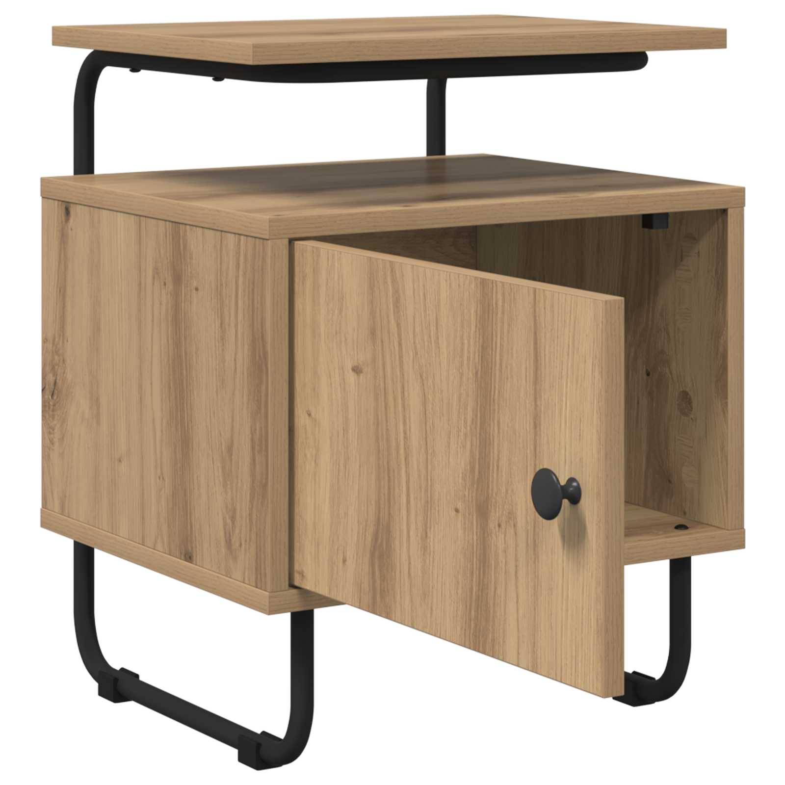 vidaXL Nachttisch Artisan-Eiche Holzwerkstoff
