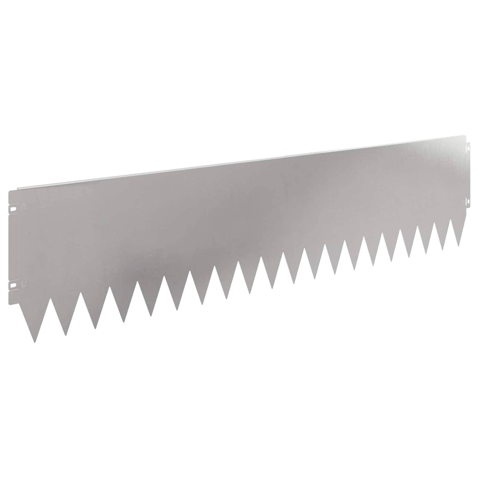 vidaXL Raseneinfassung 10 pcs 103 x 25 cm Stahl Silber