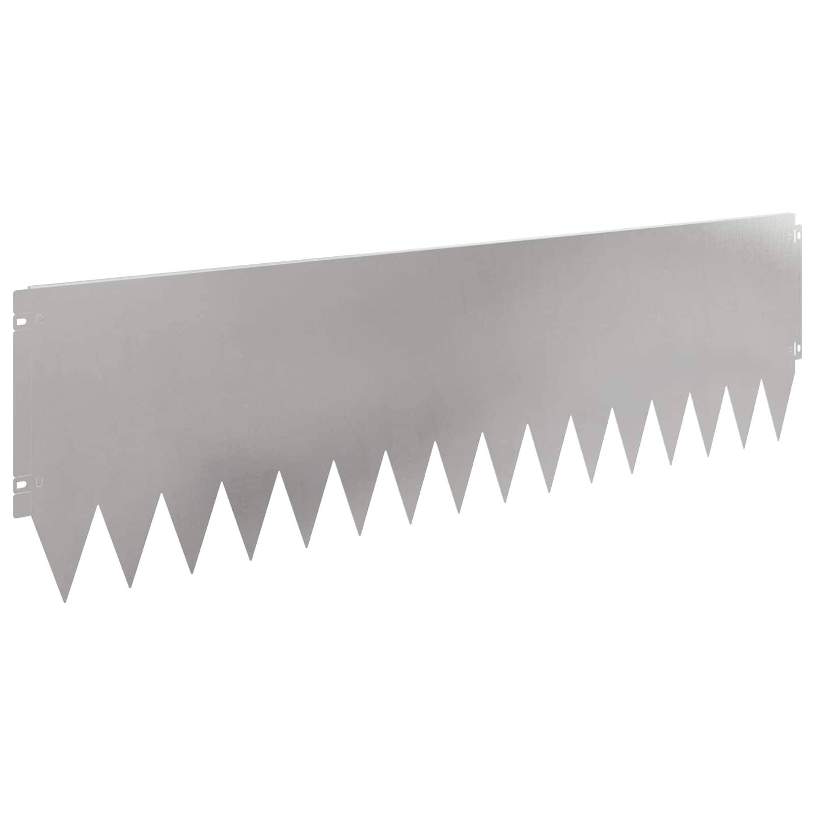 vidaXL Raseneinfassung 10 pcs 103 x 30 cm Stahl Silber
