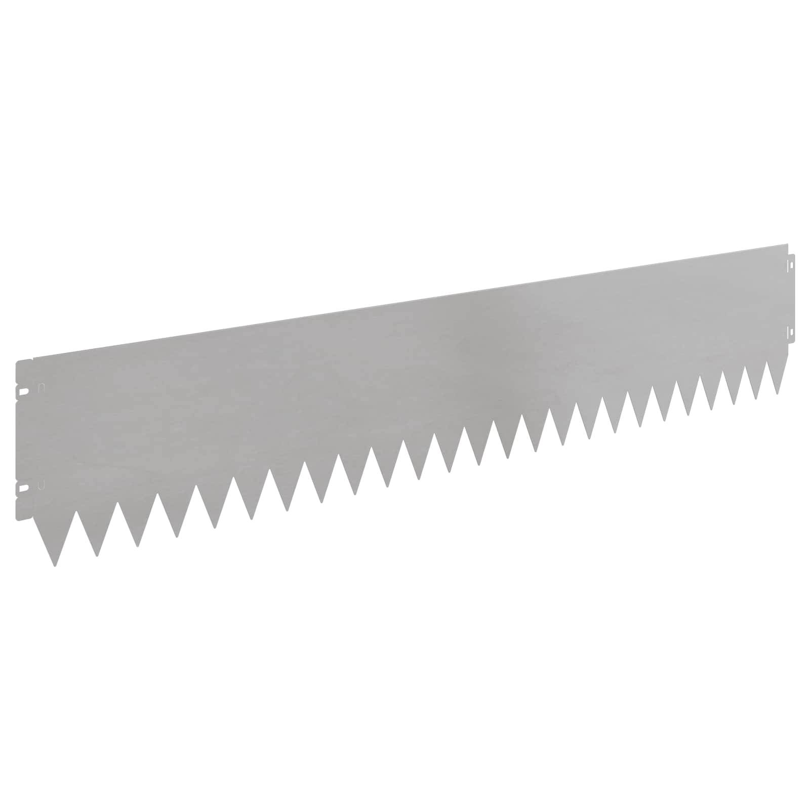 vidaXL Raseneinfassung 10 pcs 103 x 20 cm Stahl Silber