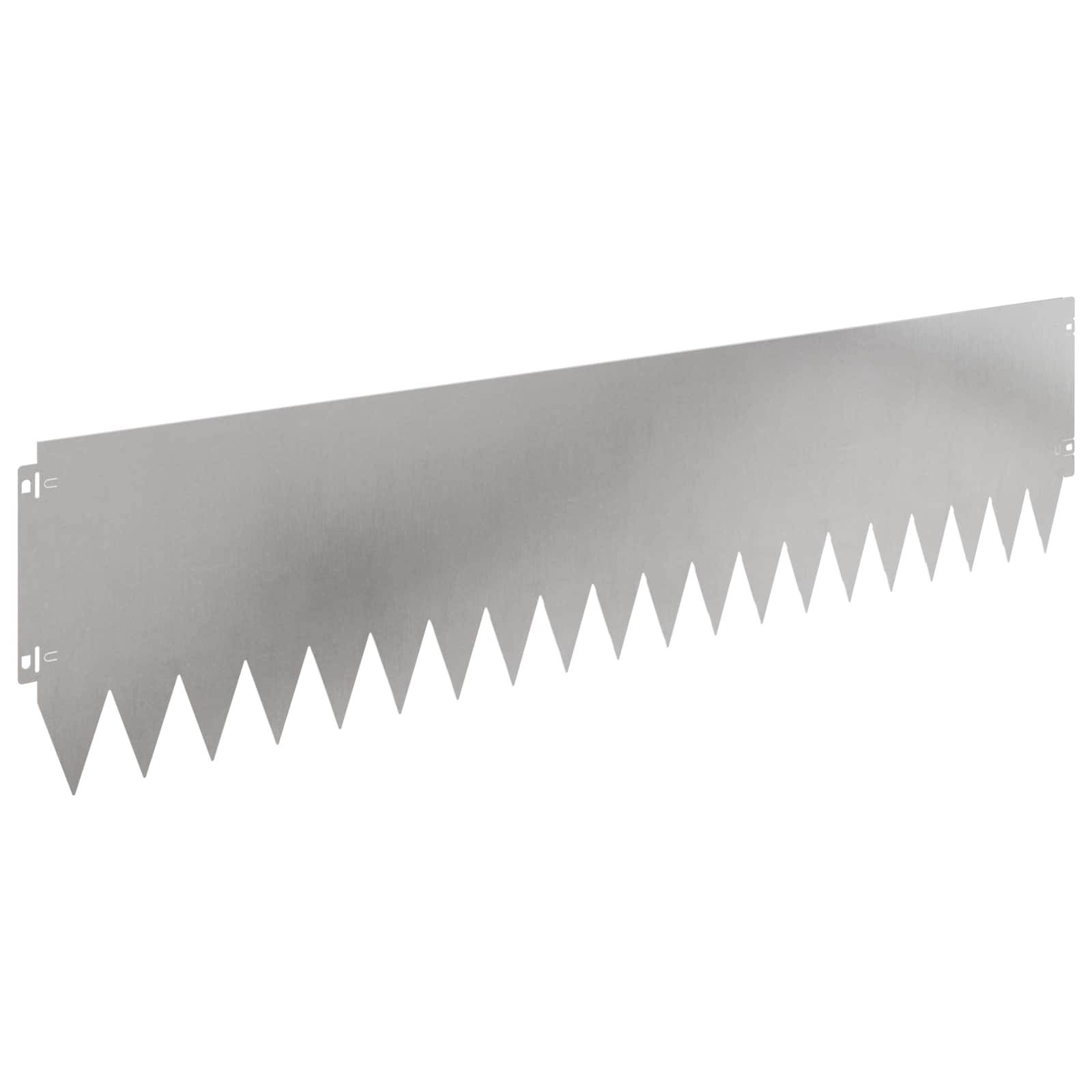 vidaXL Raseneinfassung 10 pcs 103 x 25 cm Stahl Silber