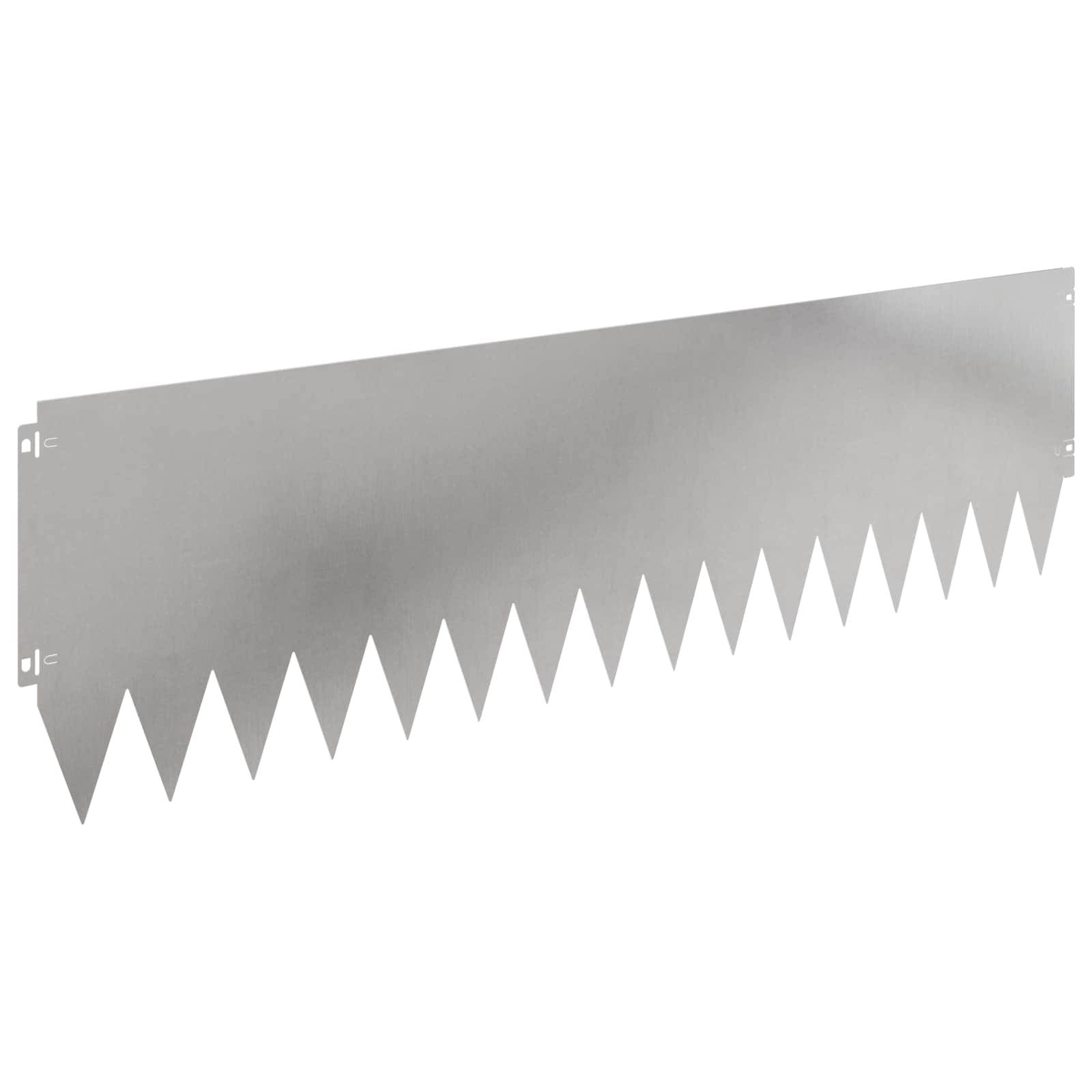 vidaXL Raseneinfassung 10 pcs 103 x 30 cm Stahl Silber