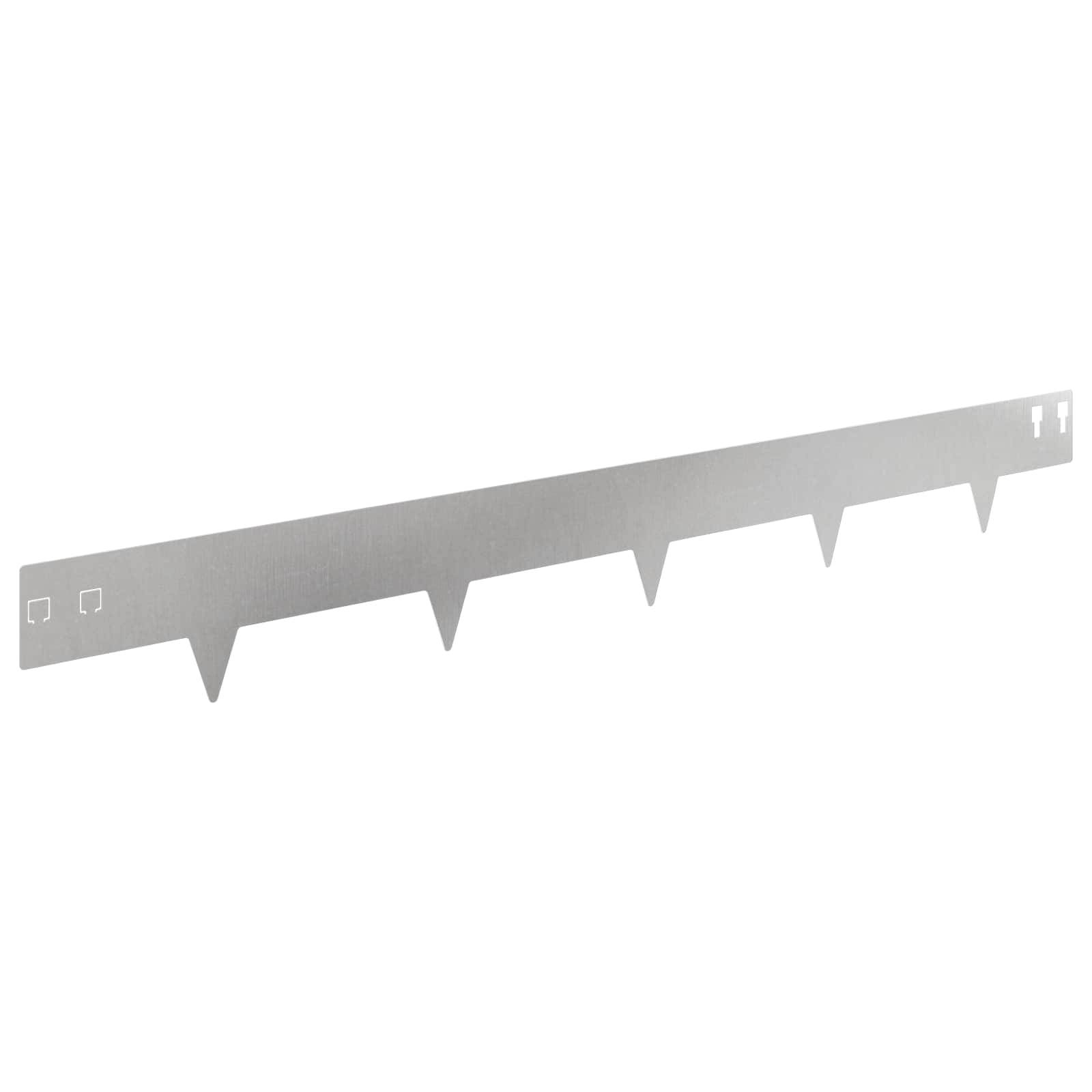 vidaXL Raseneinfassung 20 pcs 100 x 12 cm Stahl Silber