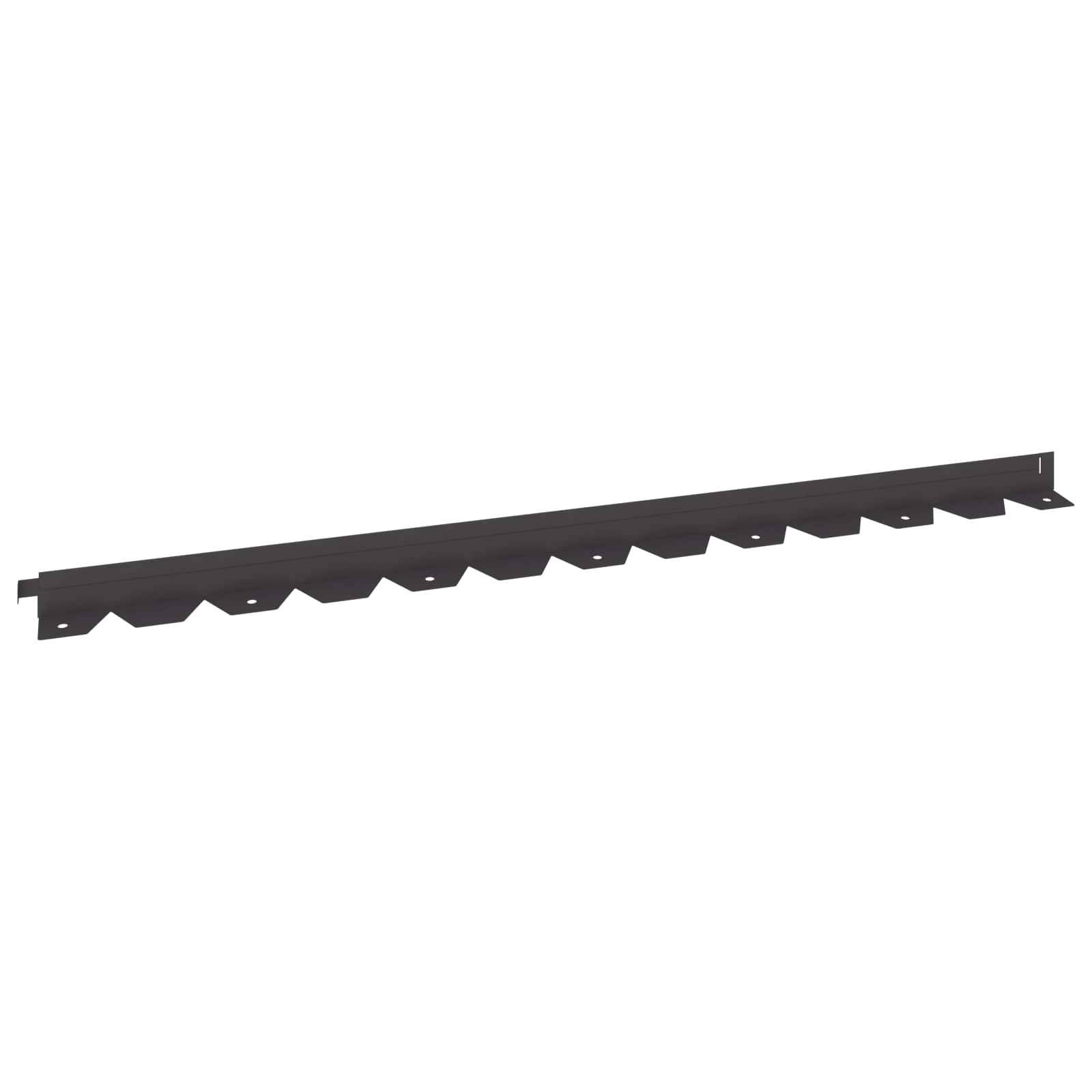 vidaXL Raseneinfassung 30 pcs 102 x 4 x 4 cm Stahl Schwarz