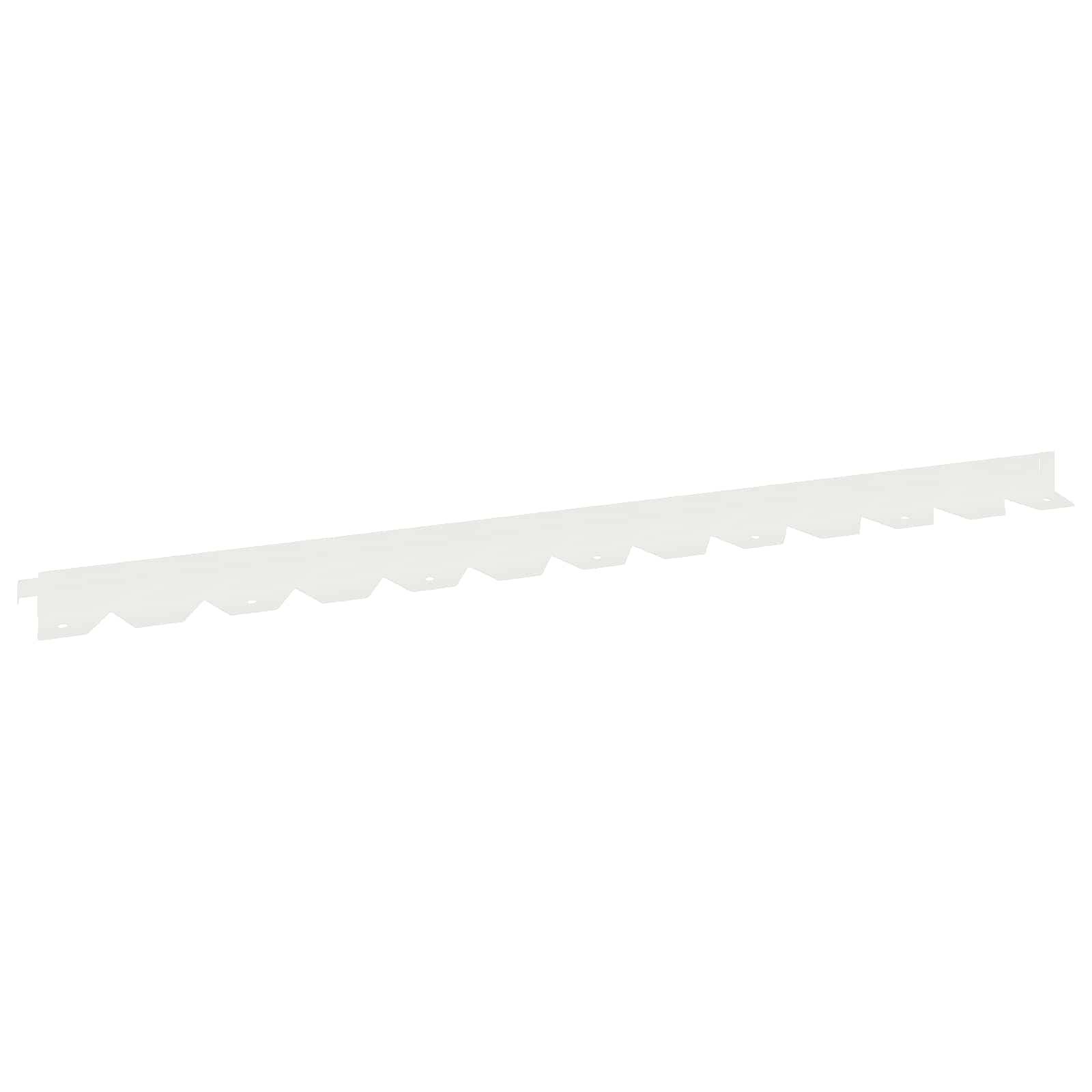 vidaXL Raseneinfassung 20 pcs 102 x 4 x 4 cm Stahl Weiß