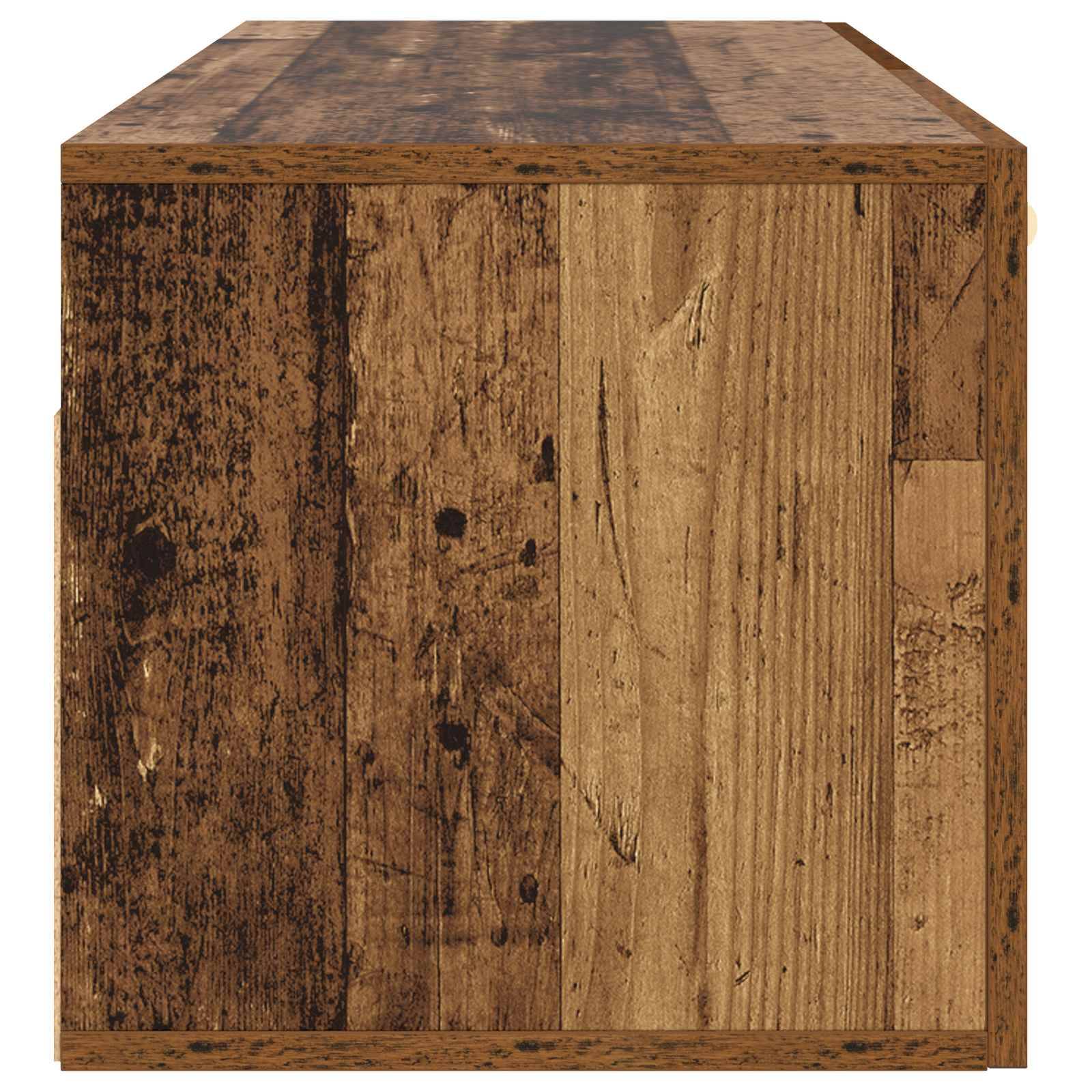 vidaXL Wandschrank Altholz 60 x 36,5 x 35 cm Holzwerkstoff
