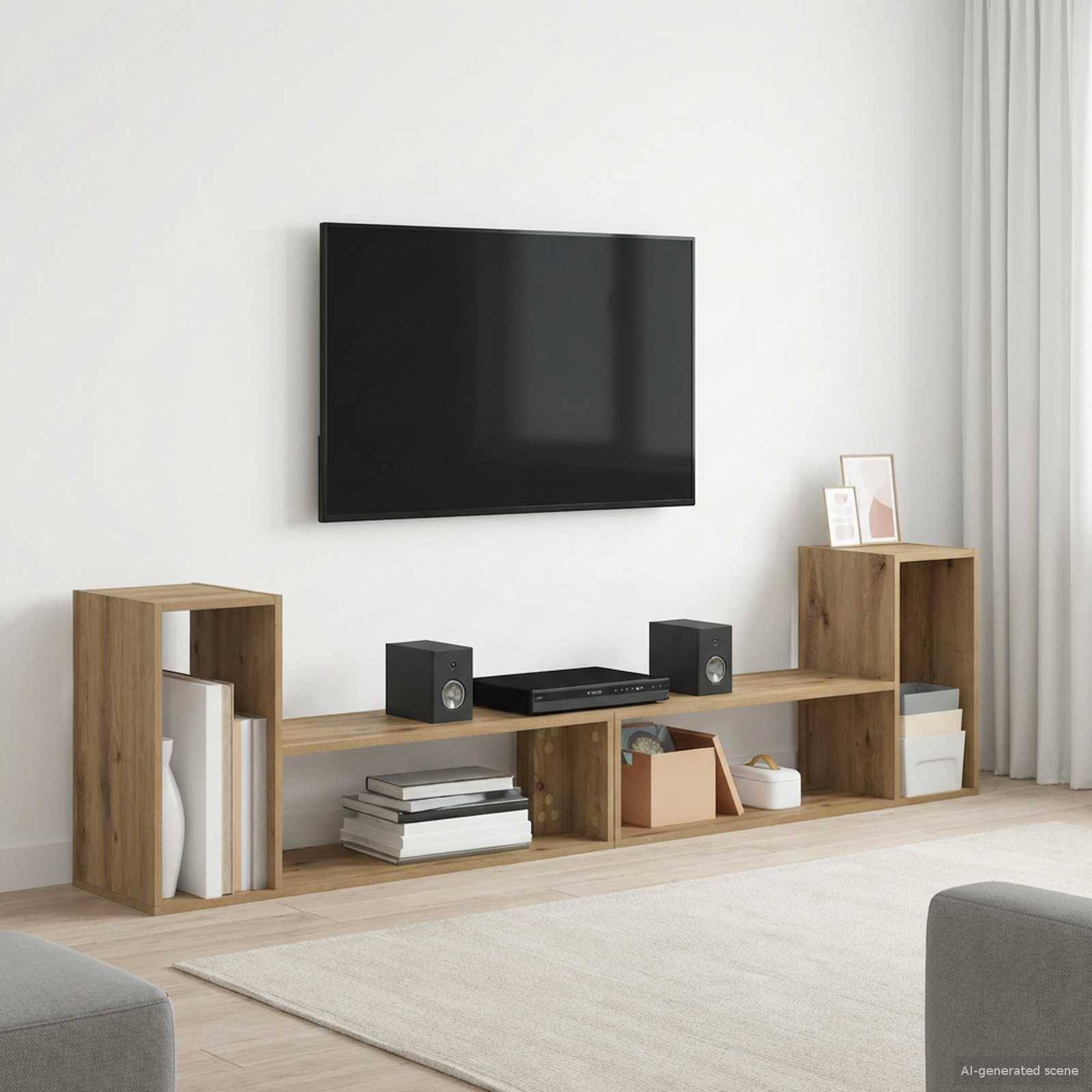 vidaXL TV-Schränk 100 x 30 x 50 cm Artisan-Eiche Holzwerkstoff