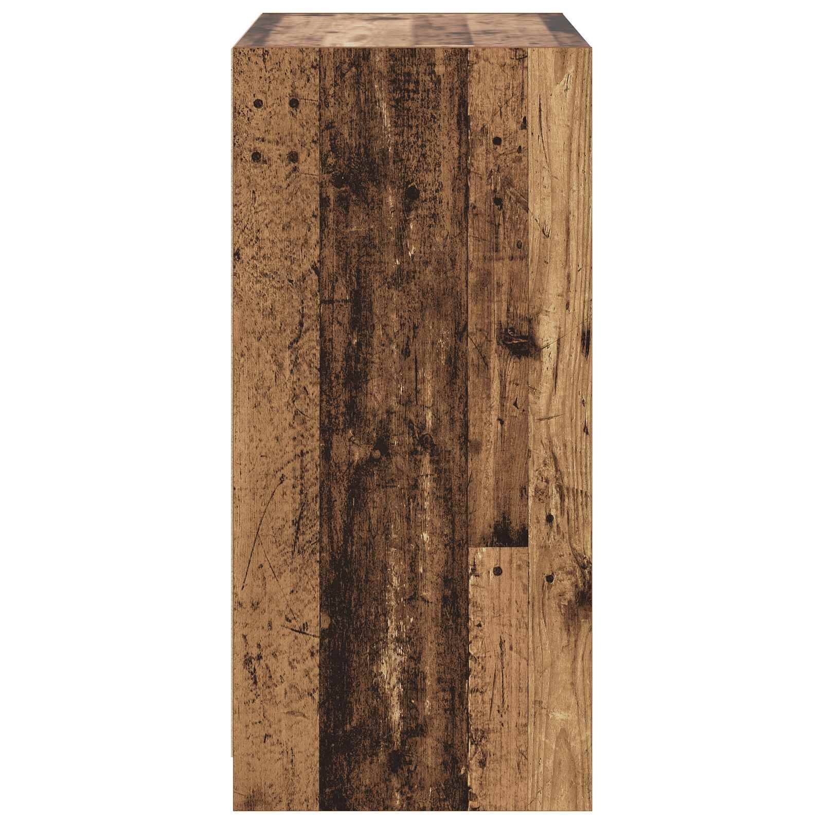 vidaXL Kleiderschrank mit Regal Altholz 77 x 48 x 102 cm PB
