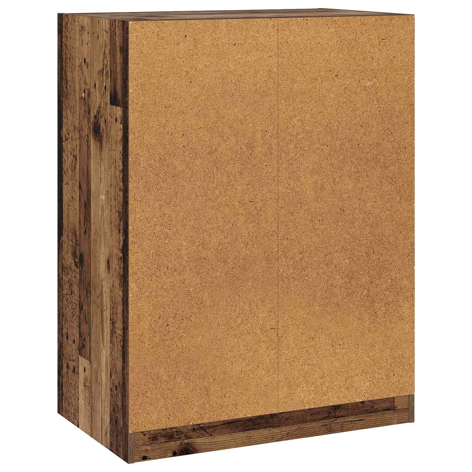 vidaXL Kleiderschrank mit Regal Altholz 77 x 48 x 102 cm PB