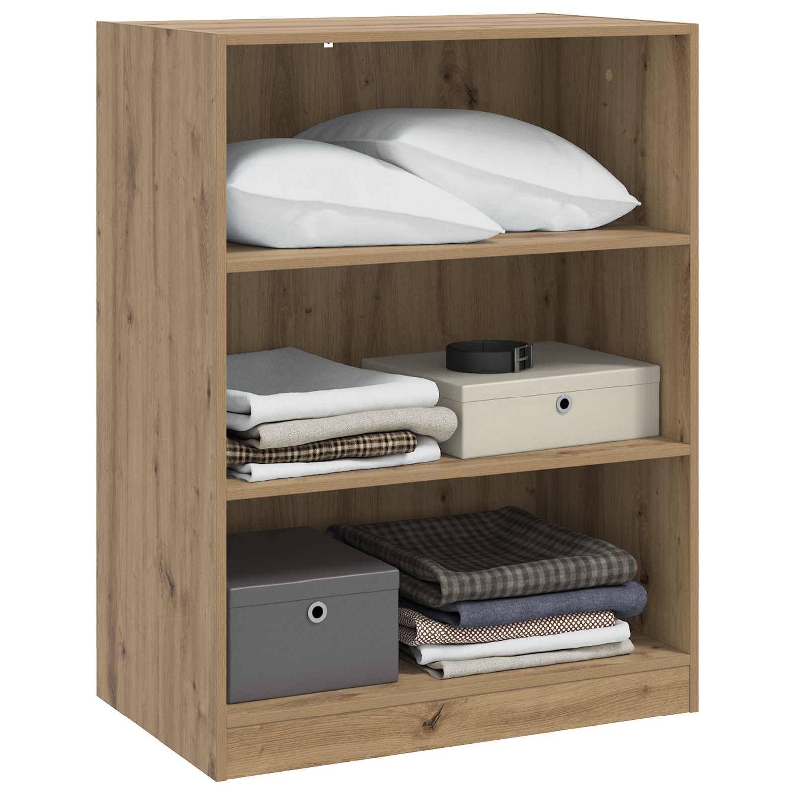vidaXL Kleiderschrank mit Regal Artisan-Eiche 77 x 48 x 102 cm PB
