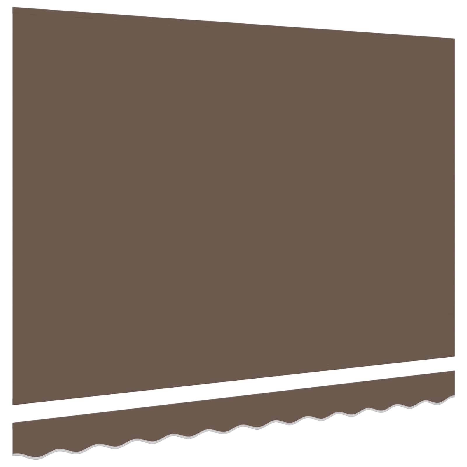 vidaXL Markisenersatzstoff Taupe 2,5 x 2 m Polyester