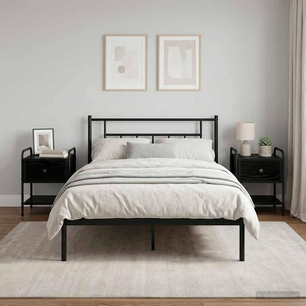 vidaXL Nachttisch 2 Stk. Schwarze Eiche 35 x 36,5 x 47 cm