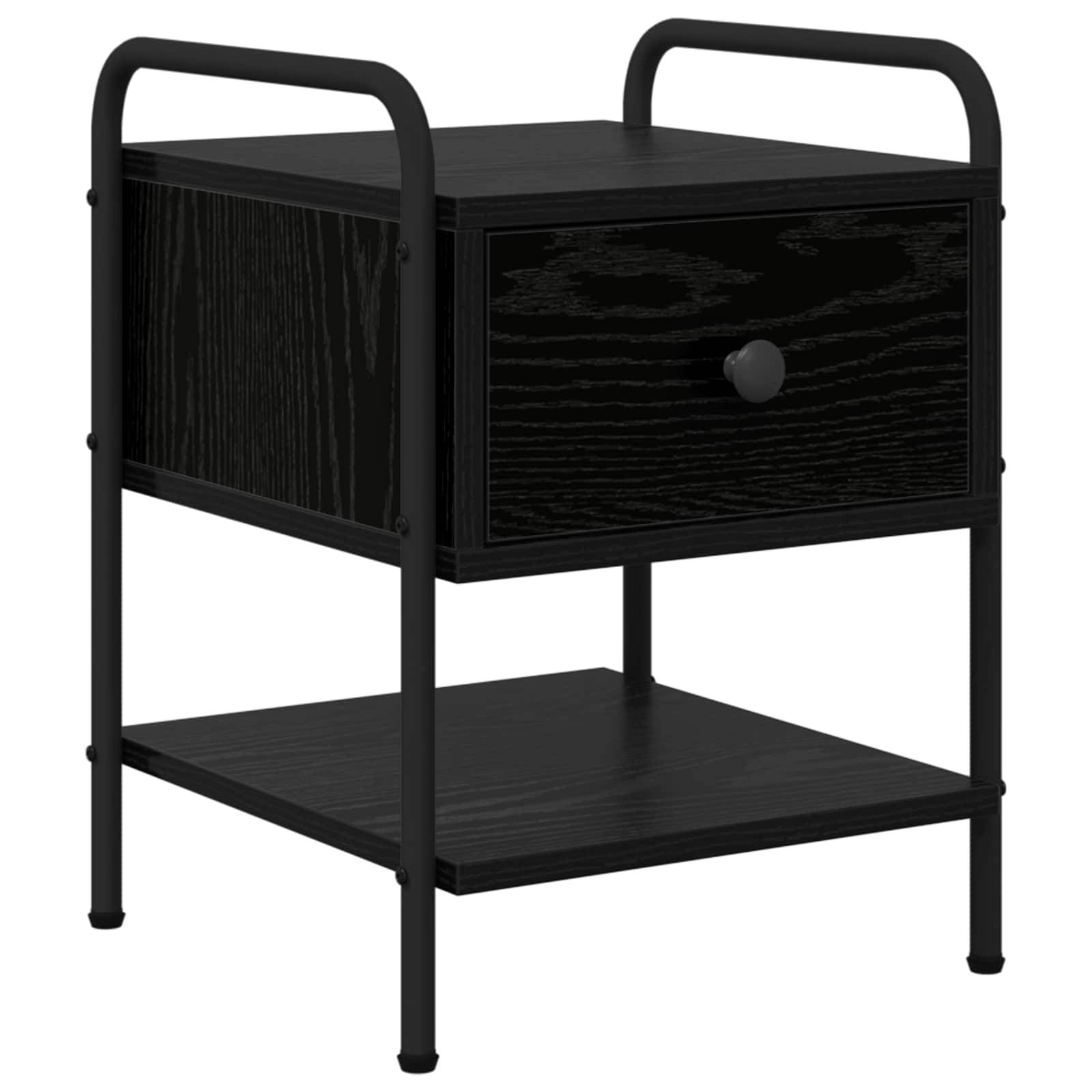 vidaXL Nachttisch 2 Stk. Schwarze Eiche 35 x 36,5 x 47 cm
