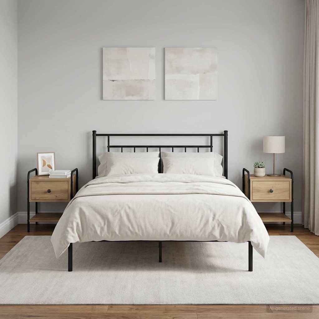 vidaXL Nachttisch 2 Stk. Artisan-Eiche 35 x 36,5 x 47 cm Holzwerkstoff