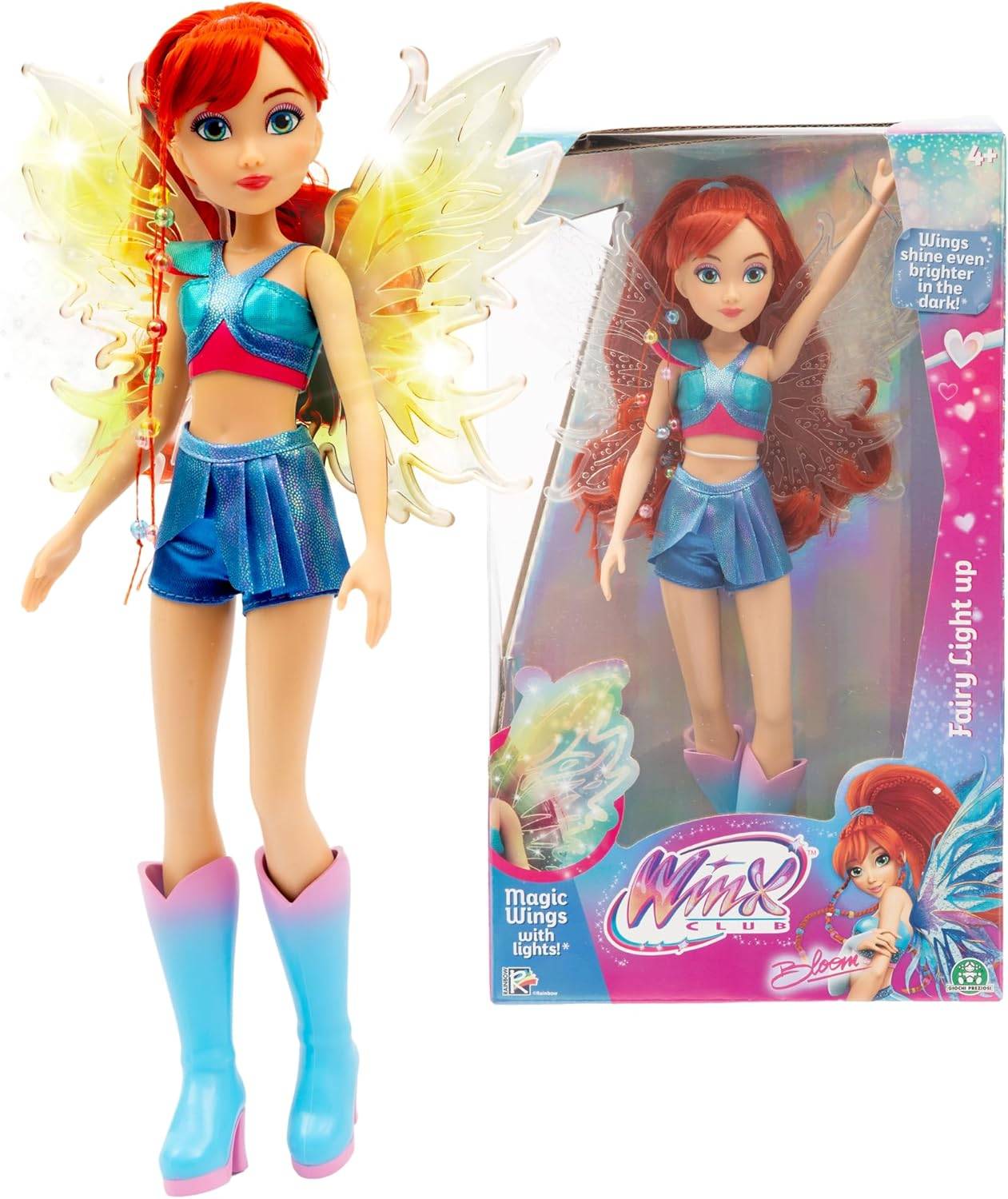Winx Fairy Light Up Wings Doll Puppe mit leuchtenden Flügeln 27 cm 4+