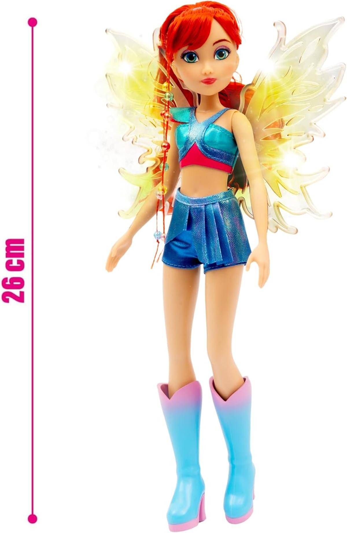 Winx Fairy Light Up Wings Doll Puppe mit leuchtenden Flügeln 27 cm 4+