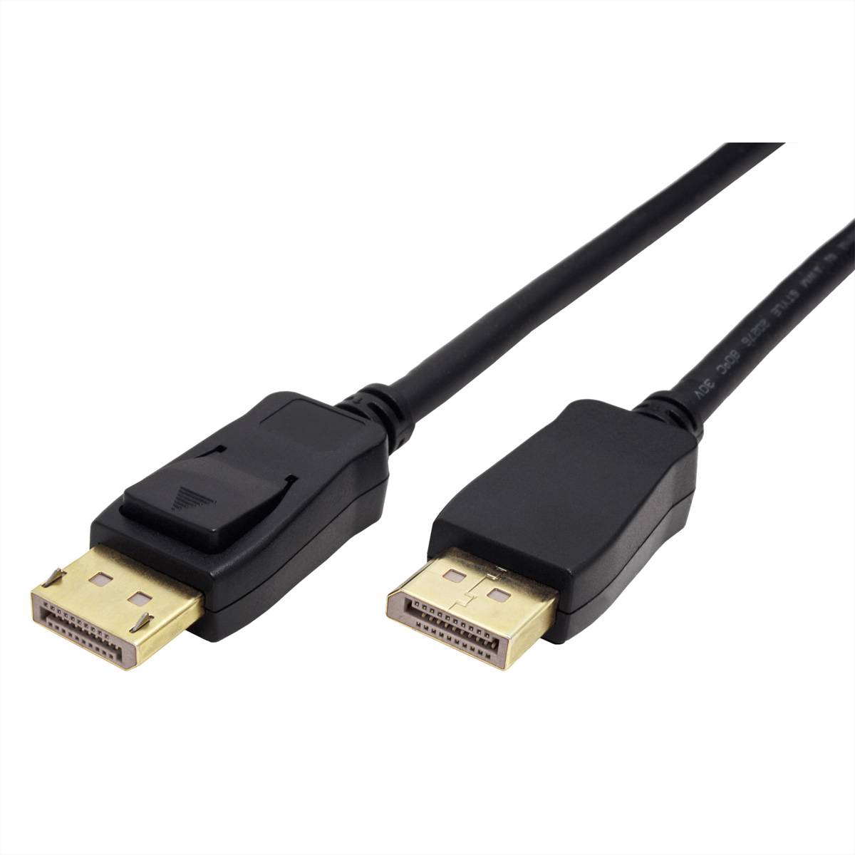 ROLINE GREEN DisplayPort Kabel v2.0, 10K@60Hz, 54Gbit/s, UHBR13.5, DP ST - ST, schwarz, 3 m